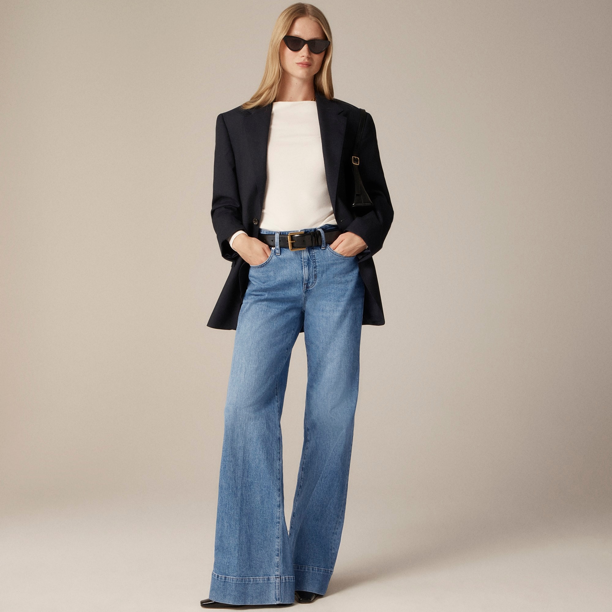 Low-rise denim trouser jean