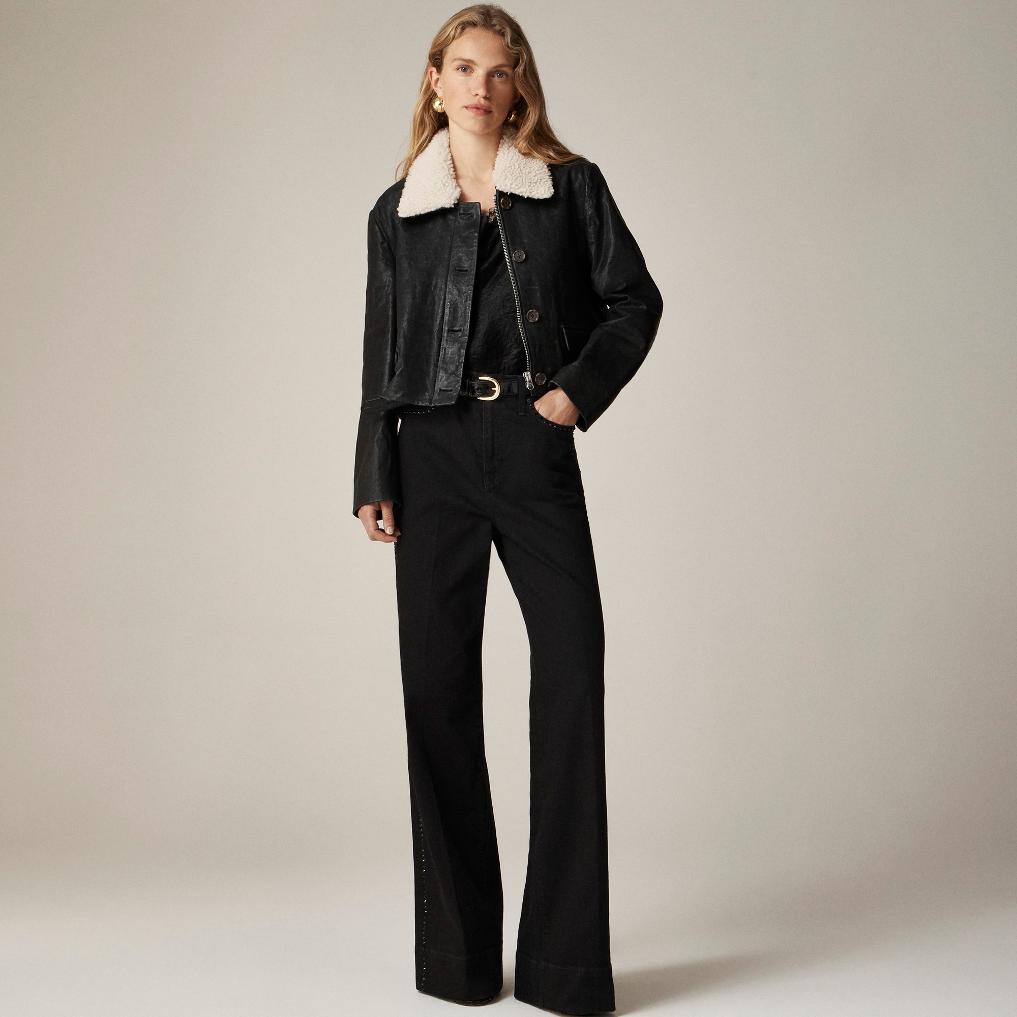 Embellished denim trouser - image 3