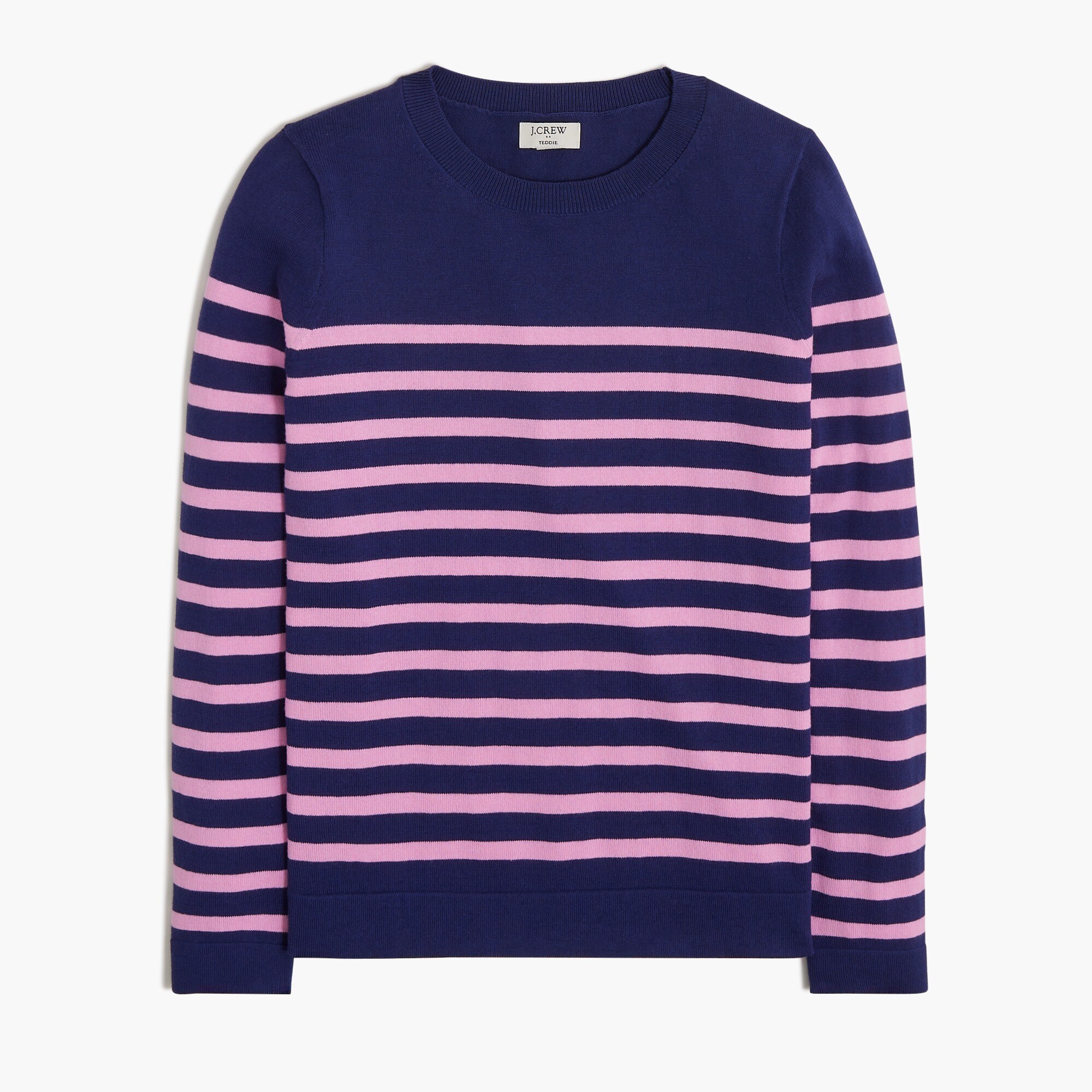 striped teddie sweater for women