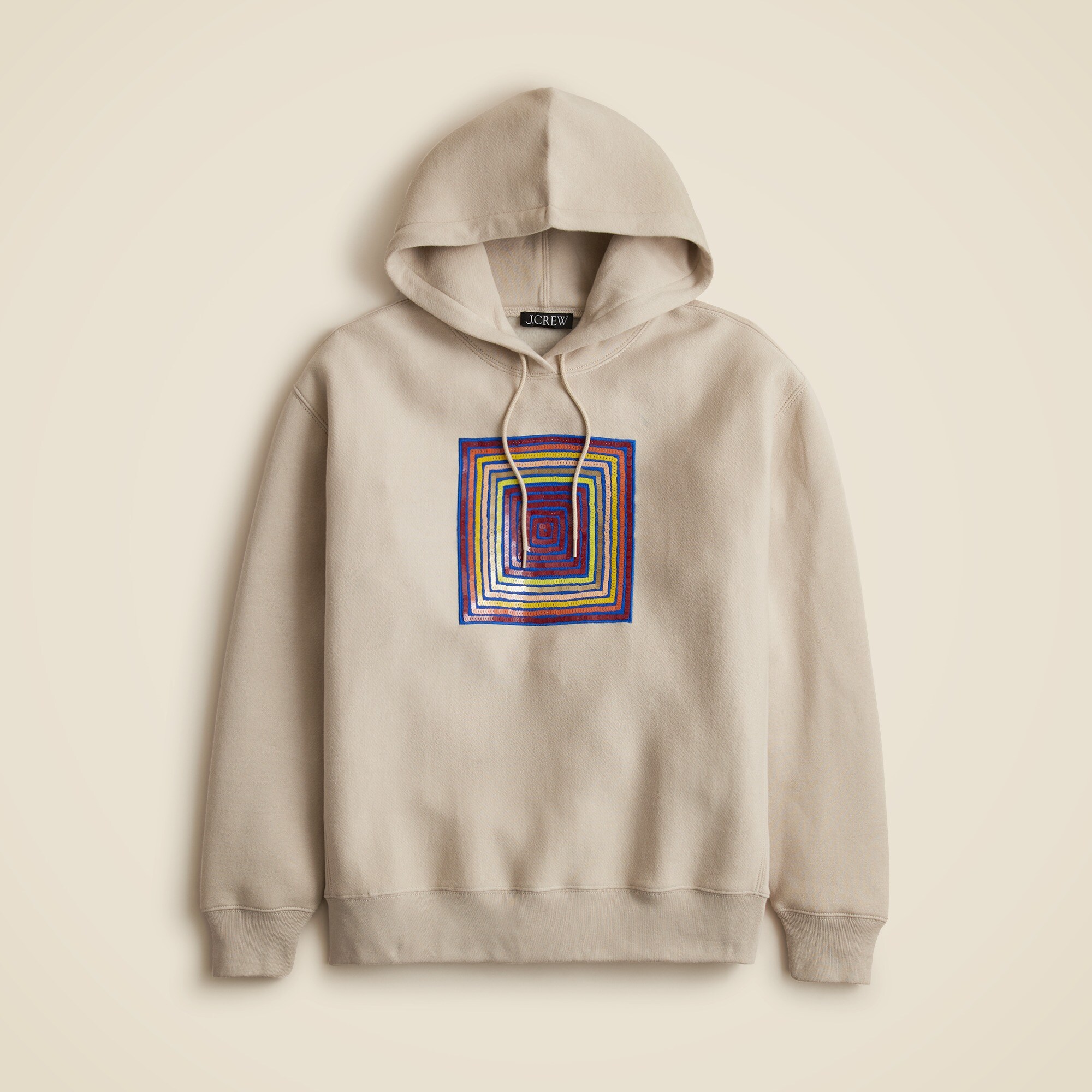 Christopher John Rogers X J.Crew heritage fleece hoodie with sequins