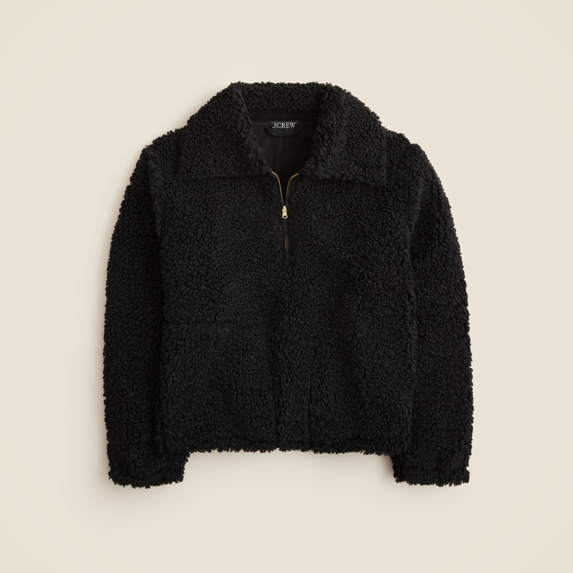 Sherpa half-zip fleece pullover