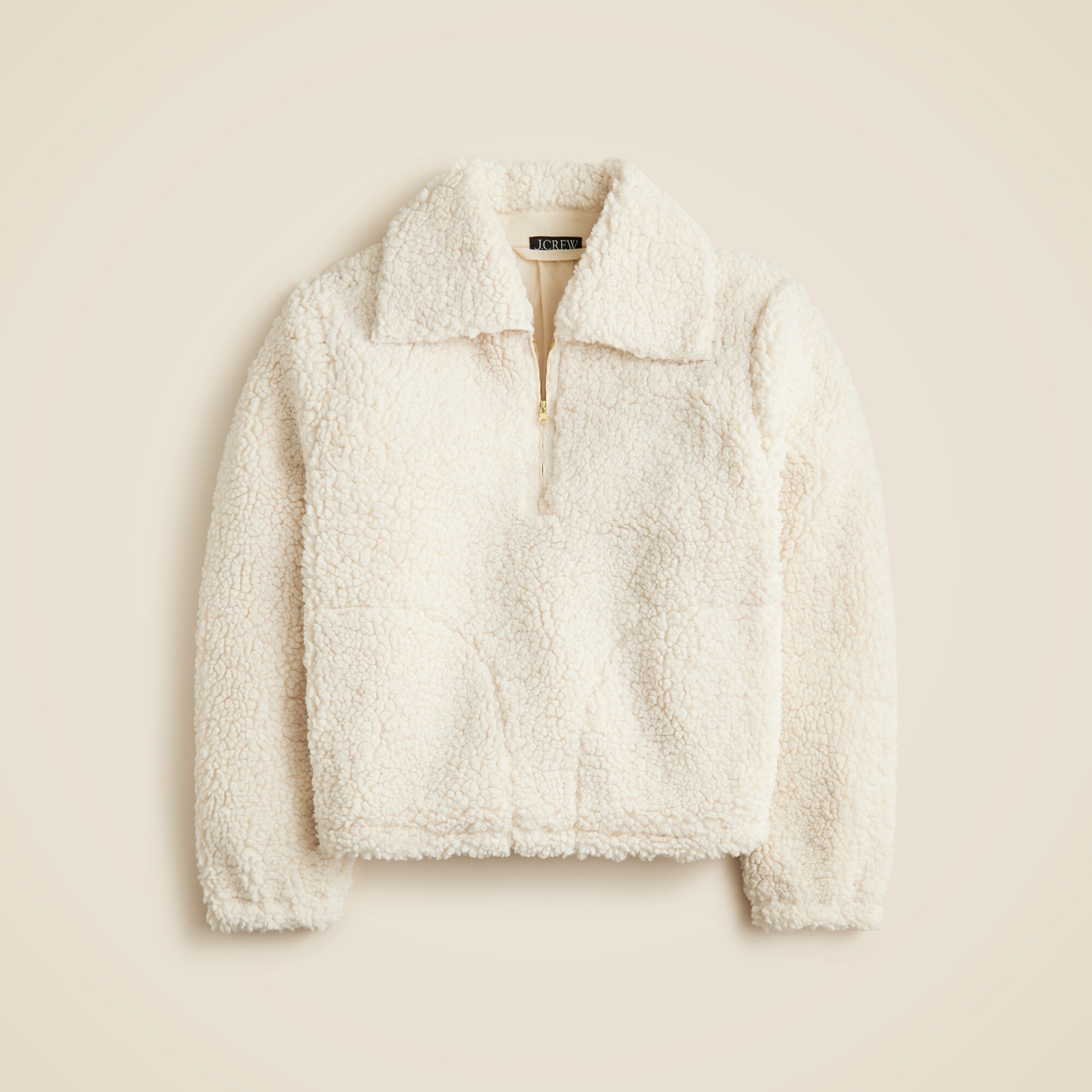 Sherpa half-zip fleece pullover