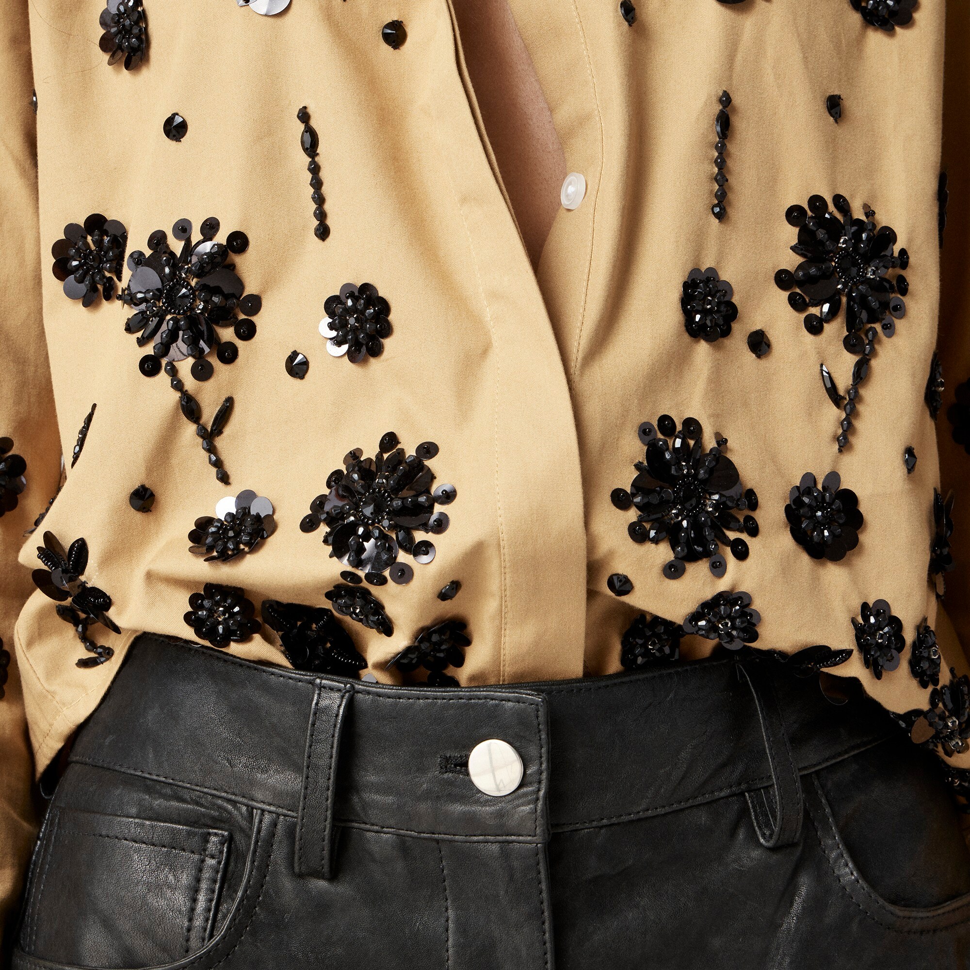 Collection straight-leg leather pant - image 4