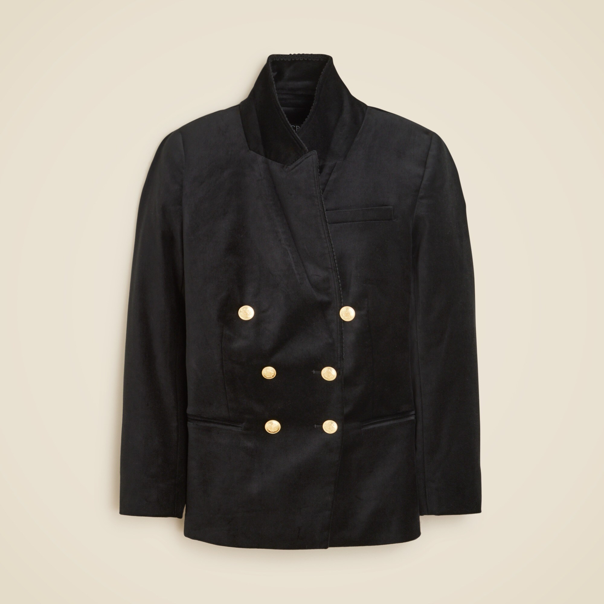 J.Crew Double breasted Blazer In Velvet For Women