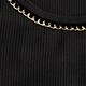 Vintage rib tank top with chain trim BLACK j.crew: vintage rib tank top with chain trim for women