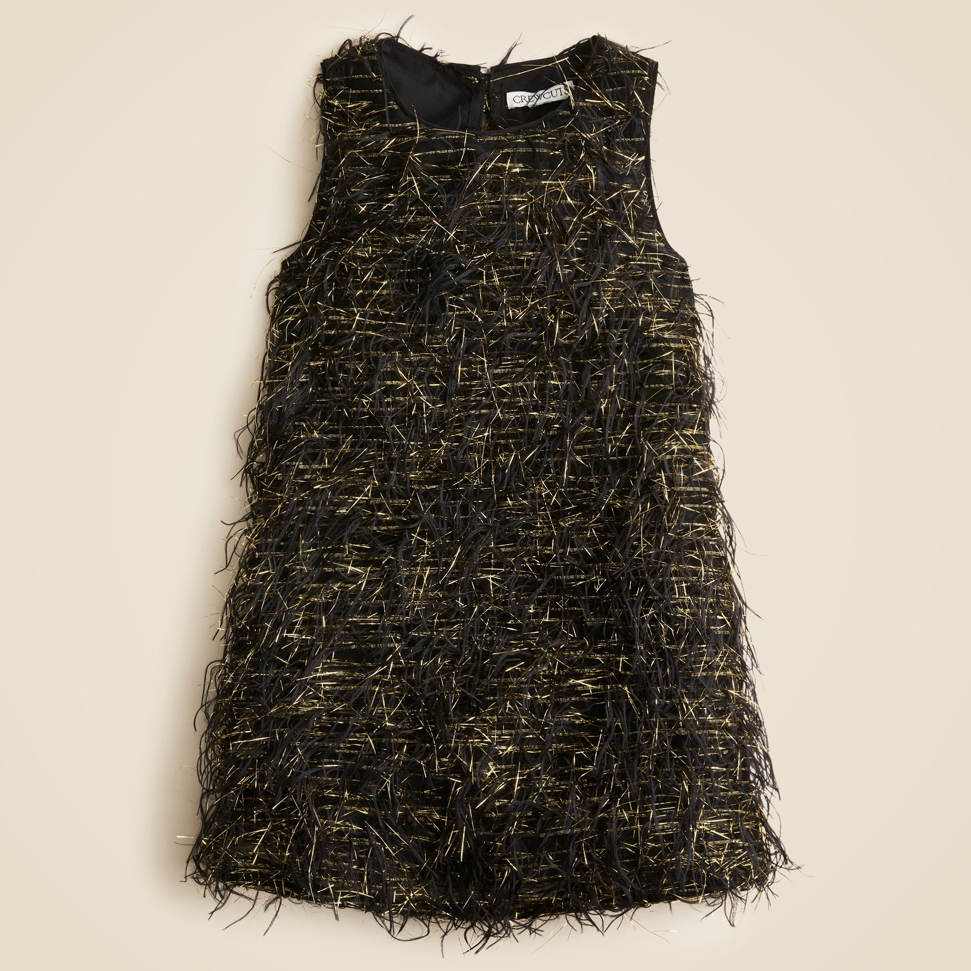 Girls' tinsel shift dress