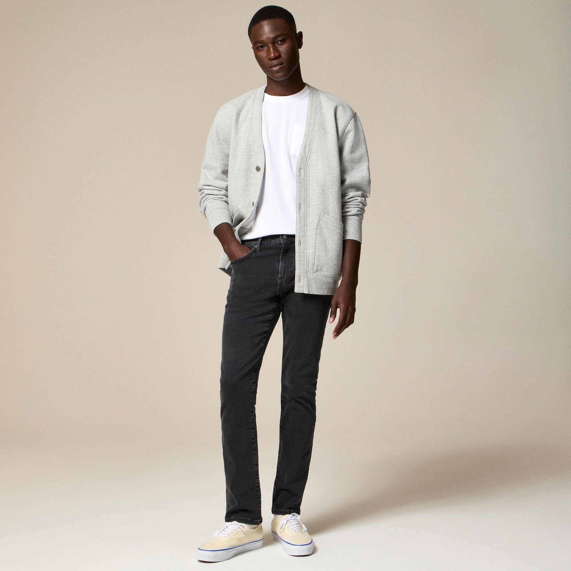 770™ Straight-fit stretch jean in dark charcoal wash