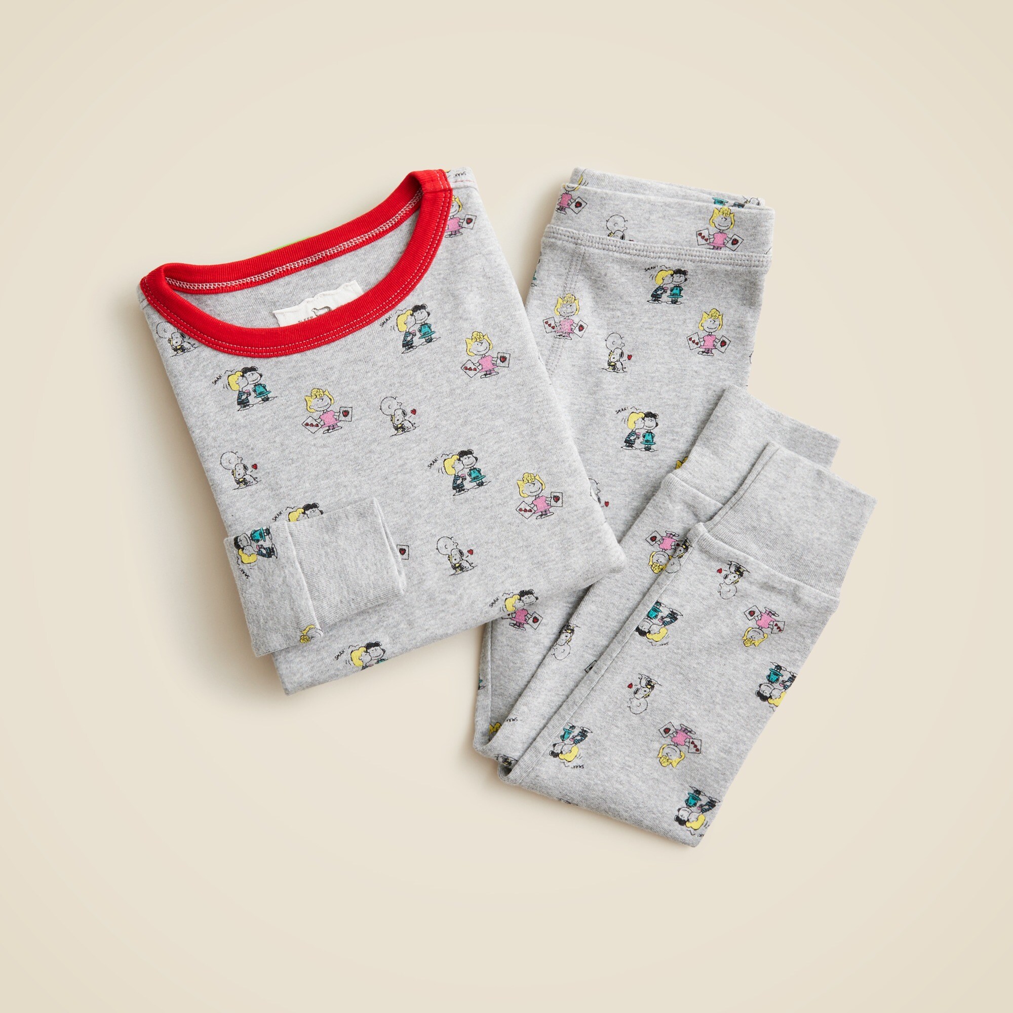 Kids' Peanuts® X Crewcuts Snoopy and gang long-sleeve pajama set