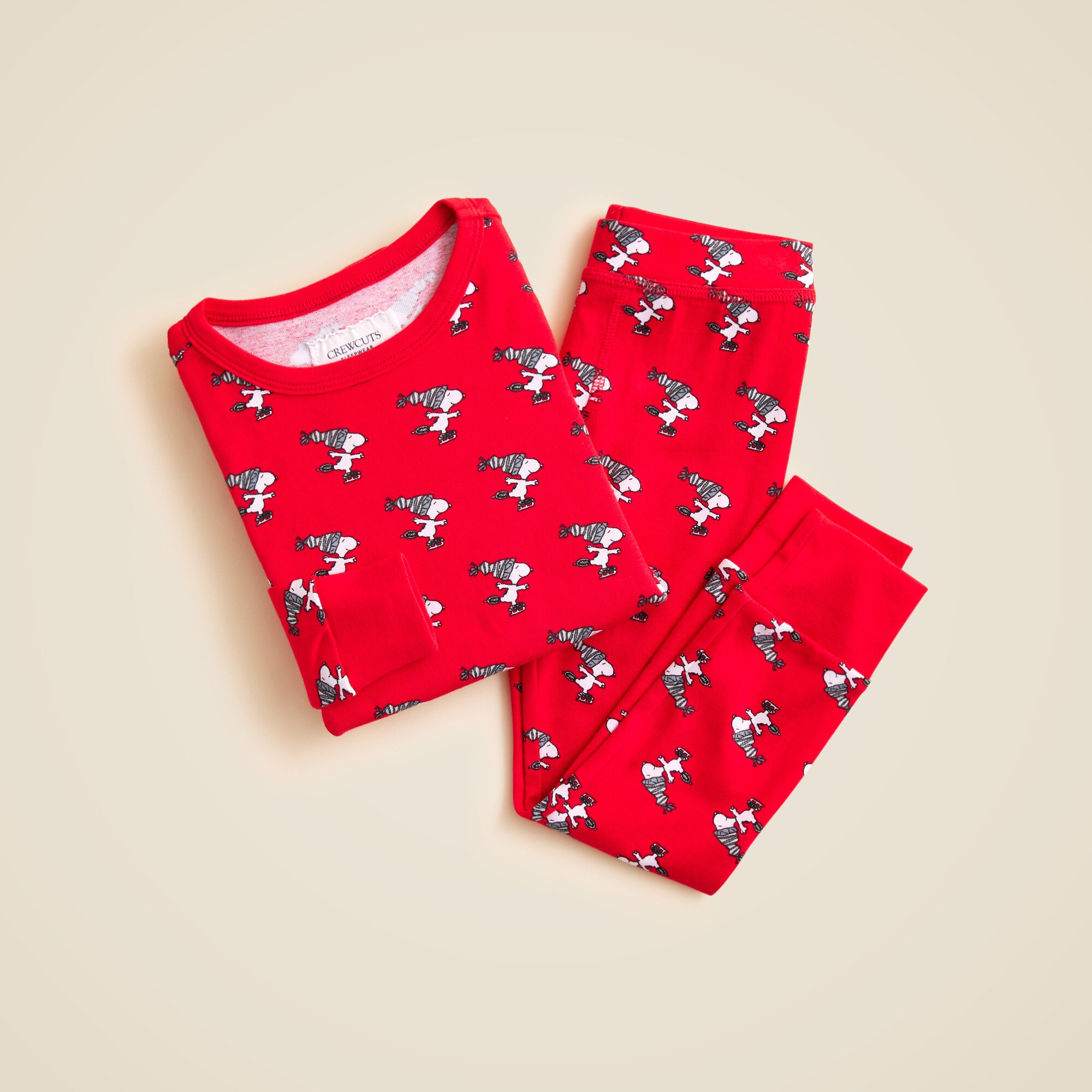 Kids' Peanuts® X Crewcuts Snoopy and gang long-sleeve pajama set