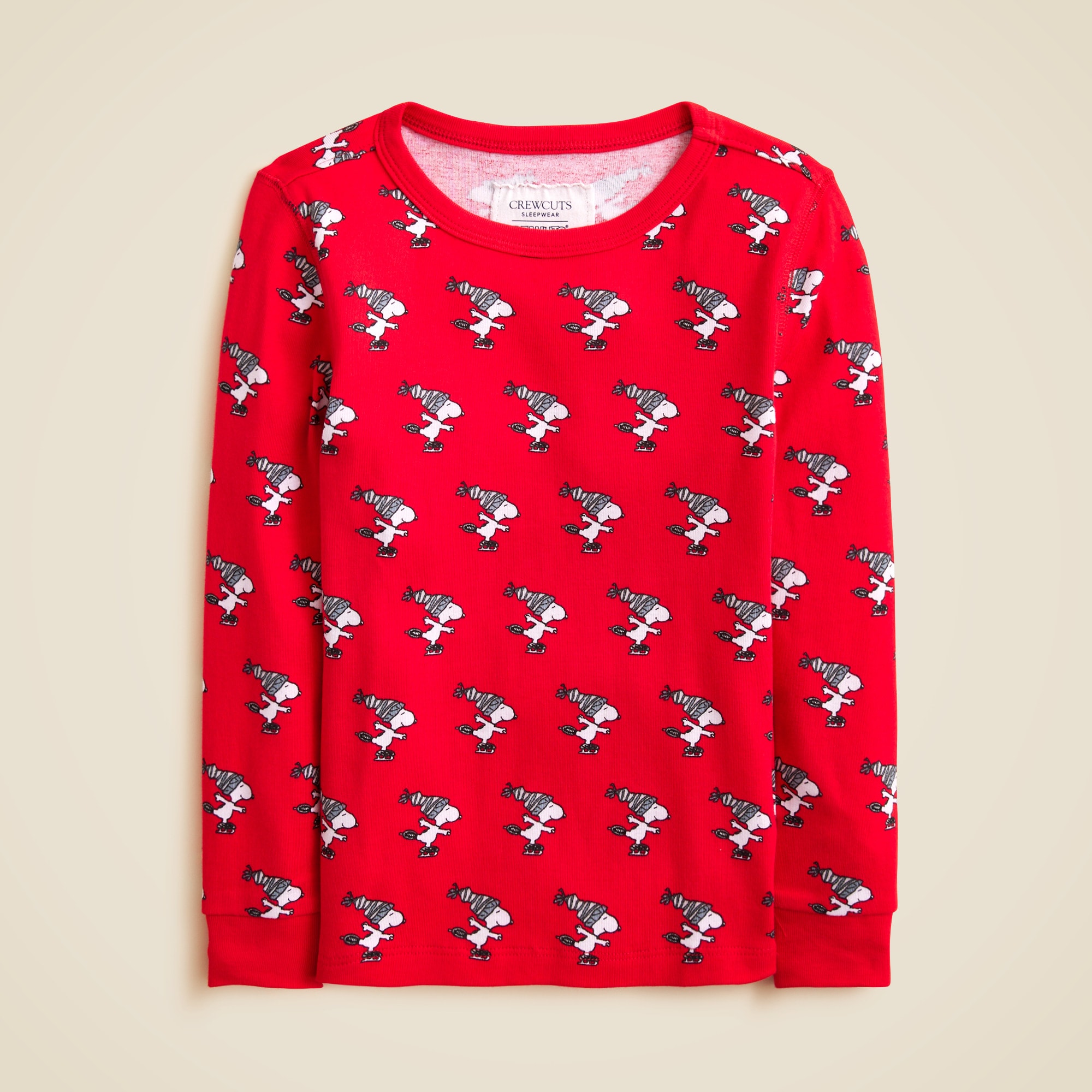 Kids' Peanuts® X Crewcuts Snoopy and gang long-sleeve pajama set