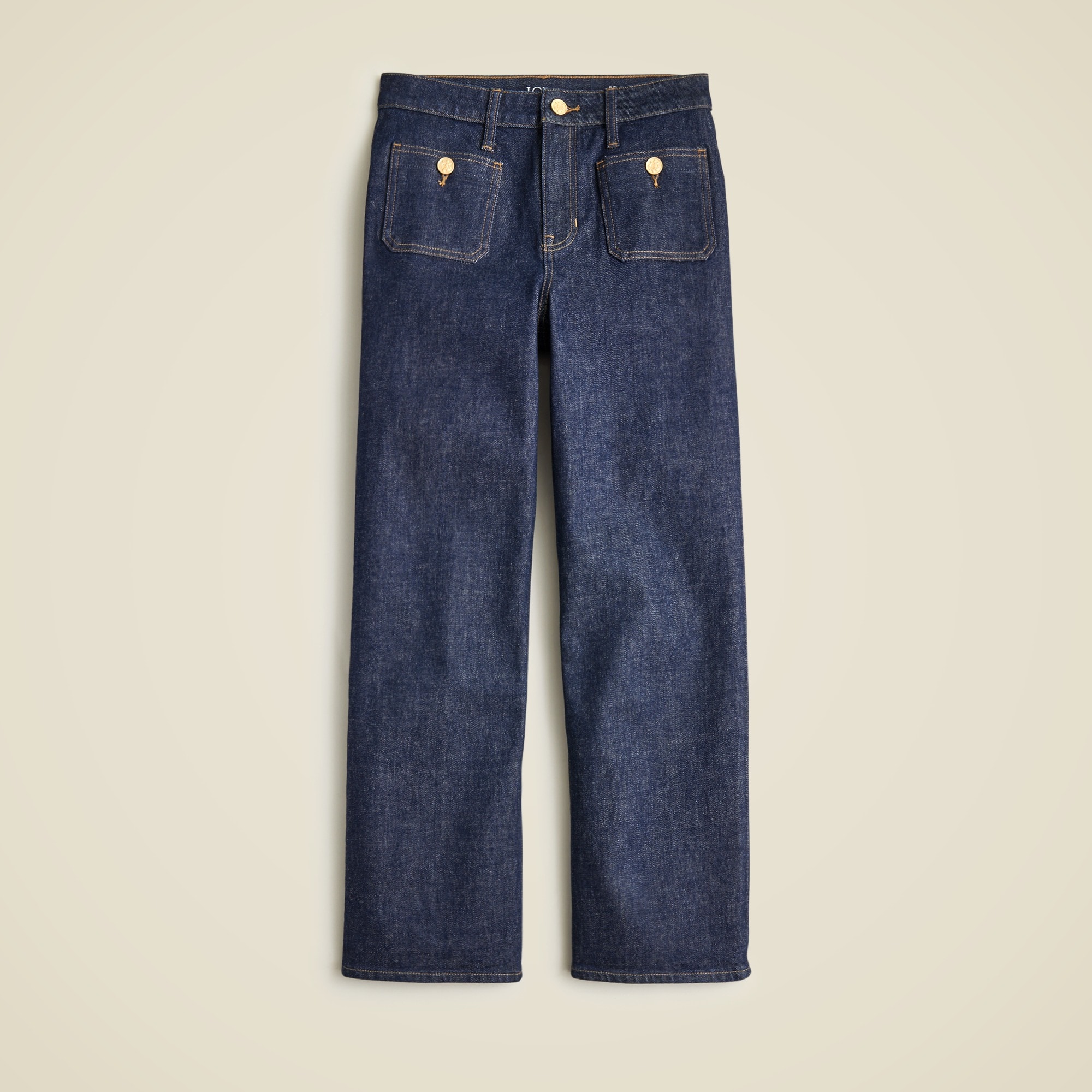 Slim-wide jean with sailor pockets