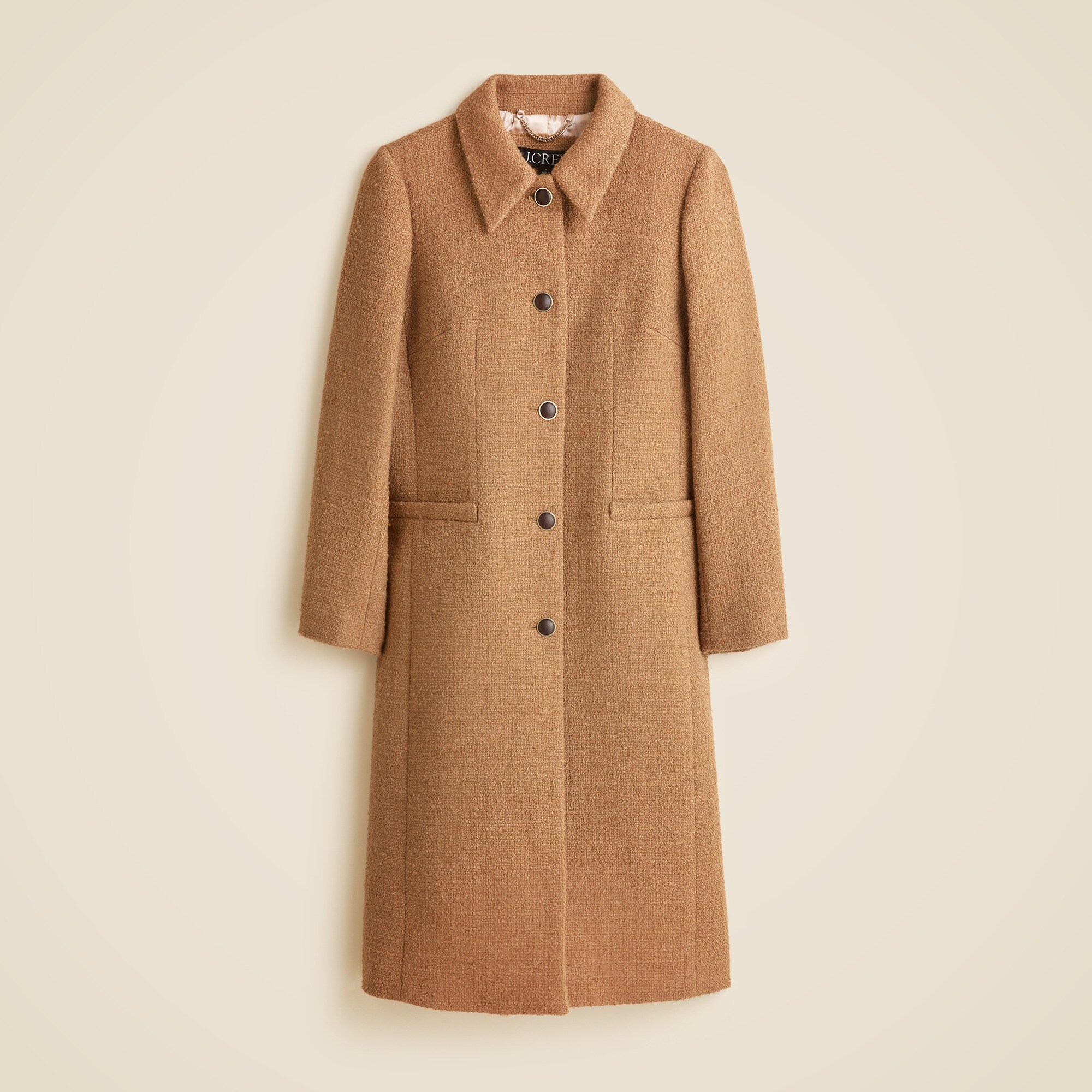 Tweed lady day topcoat