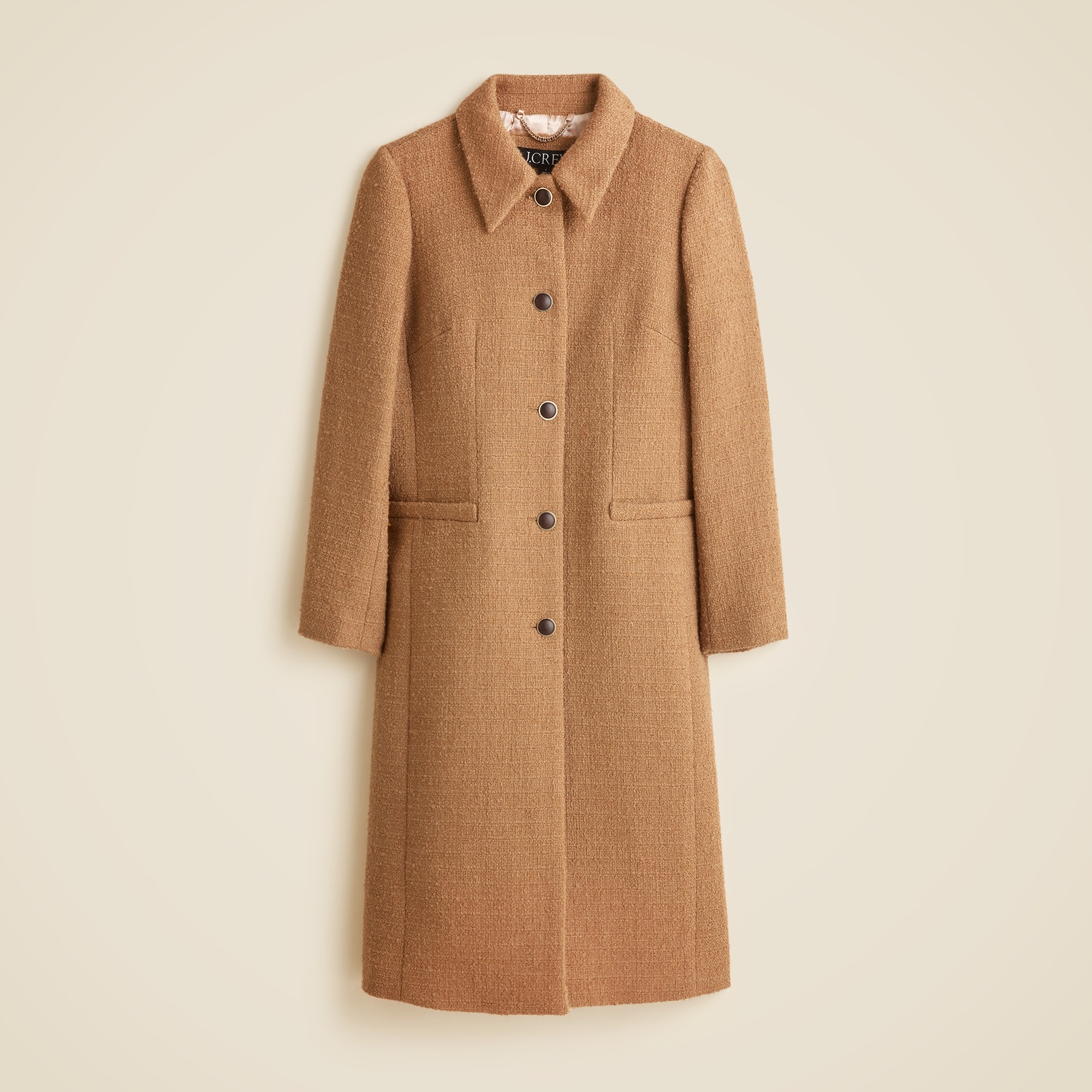 Tweed Lady Day Topcoat For Women | J.Crew