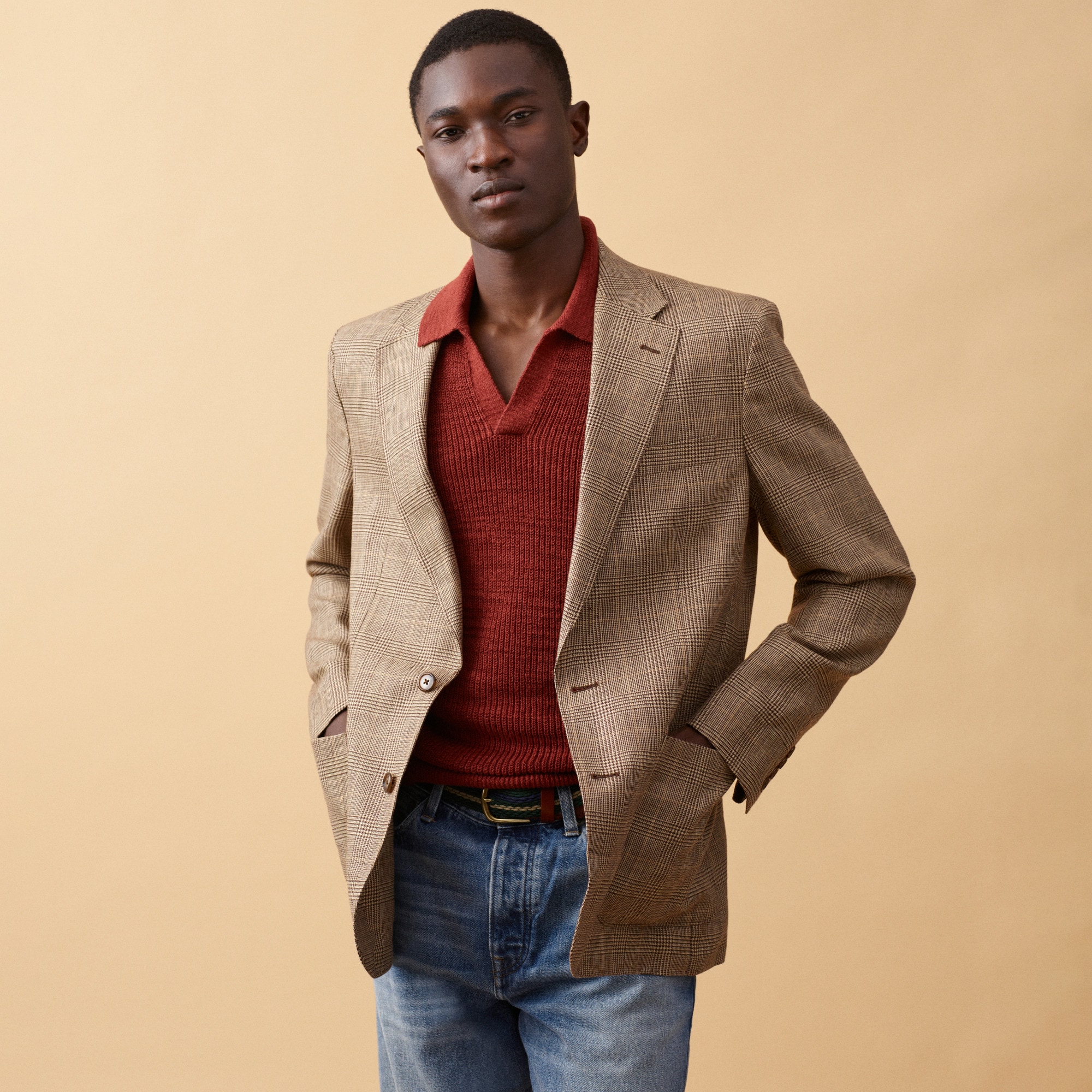 Crosby Classic-fit Blazer In English Wool-linen Blend For Men | J.Crew