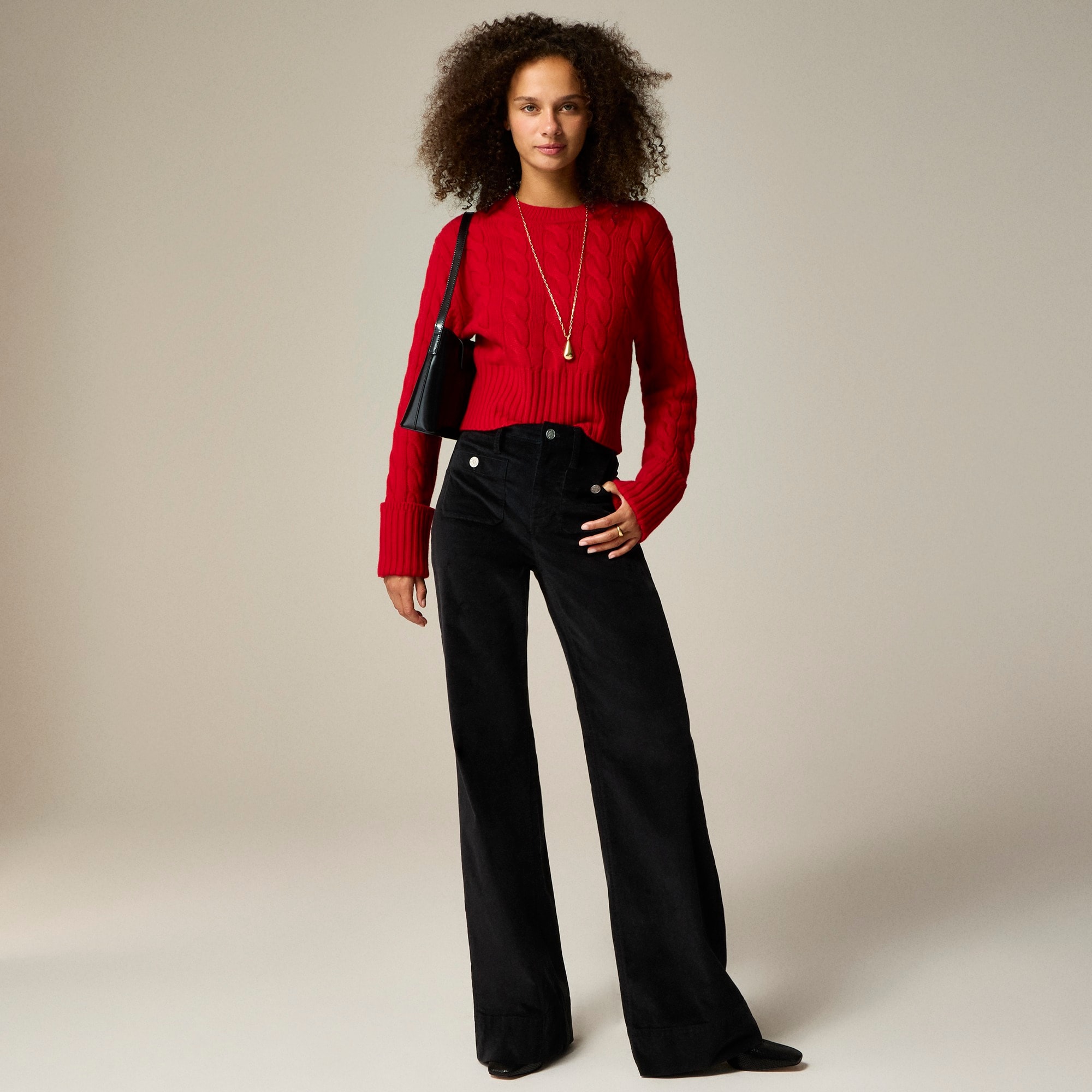 パンツ velvet wide baggy sailor trousers Wide-leg Velvet Sailor Trouser For Women | J.Crew