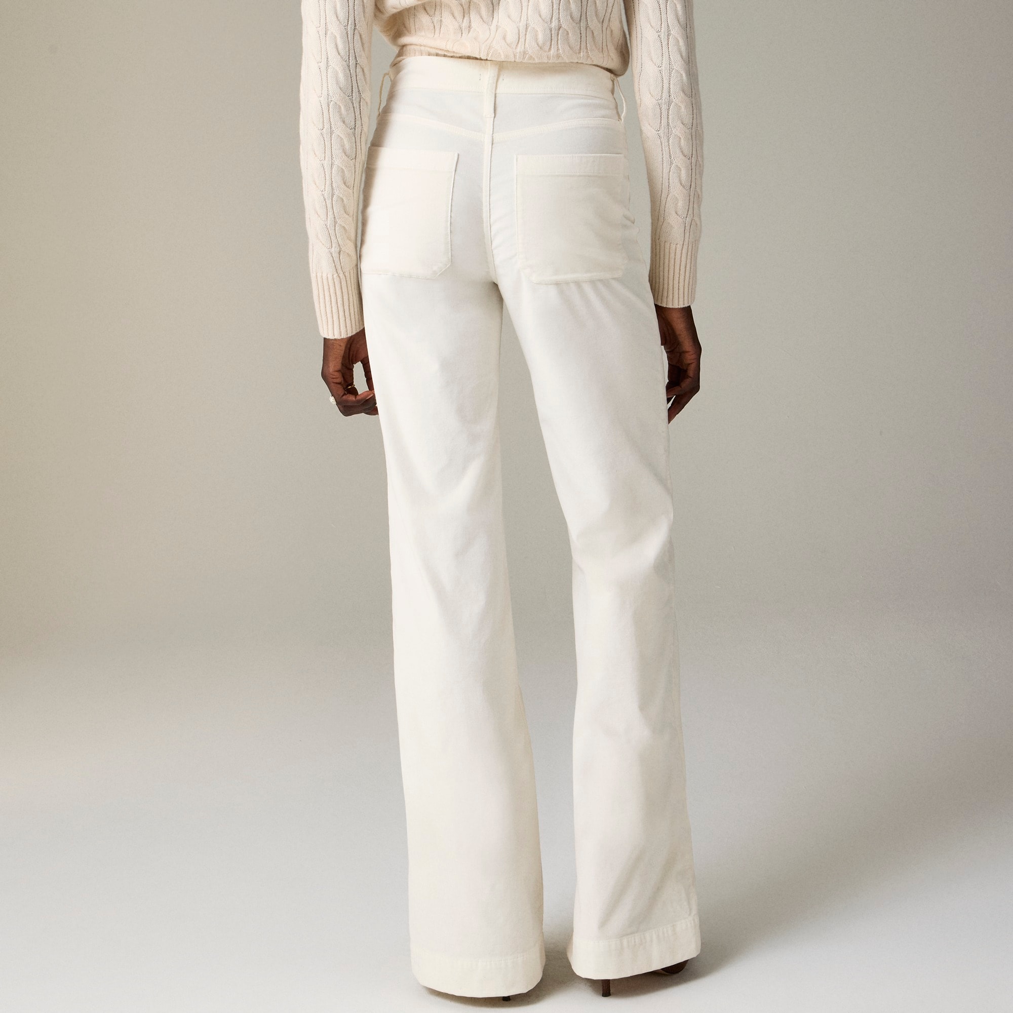 J.Crew: Wide-leg Velvet Sailor Trouser For Women