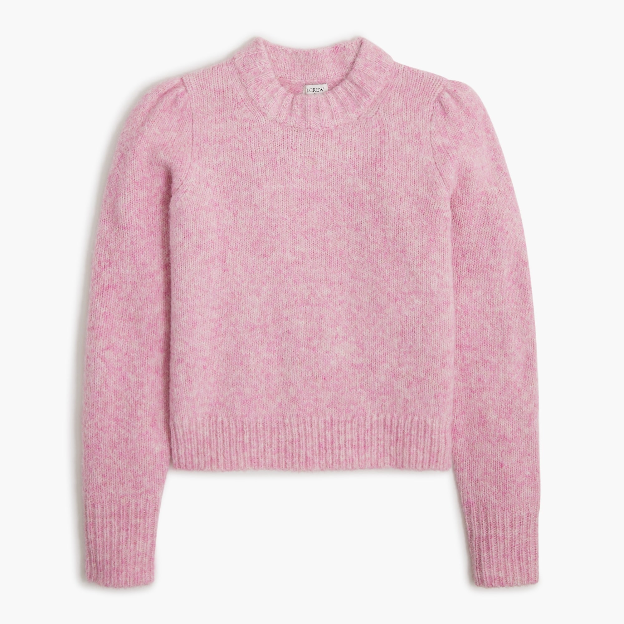 Factory: Fuzzy Puff-sleeve Sweater For Women Factory: Fuzzy Puff-sleeve Sweater For Women
