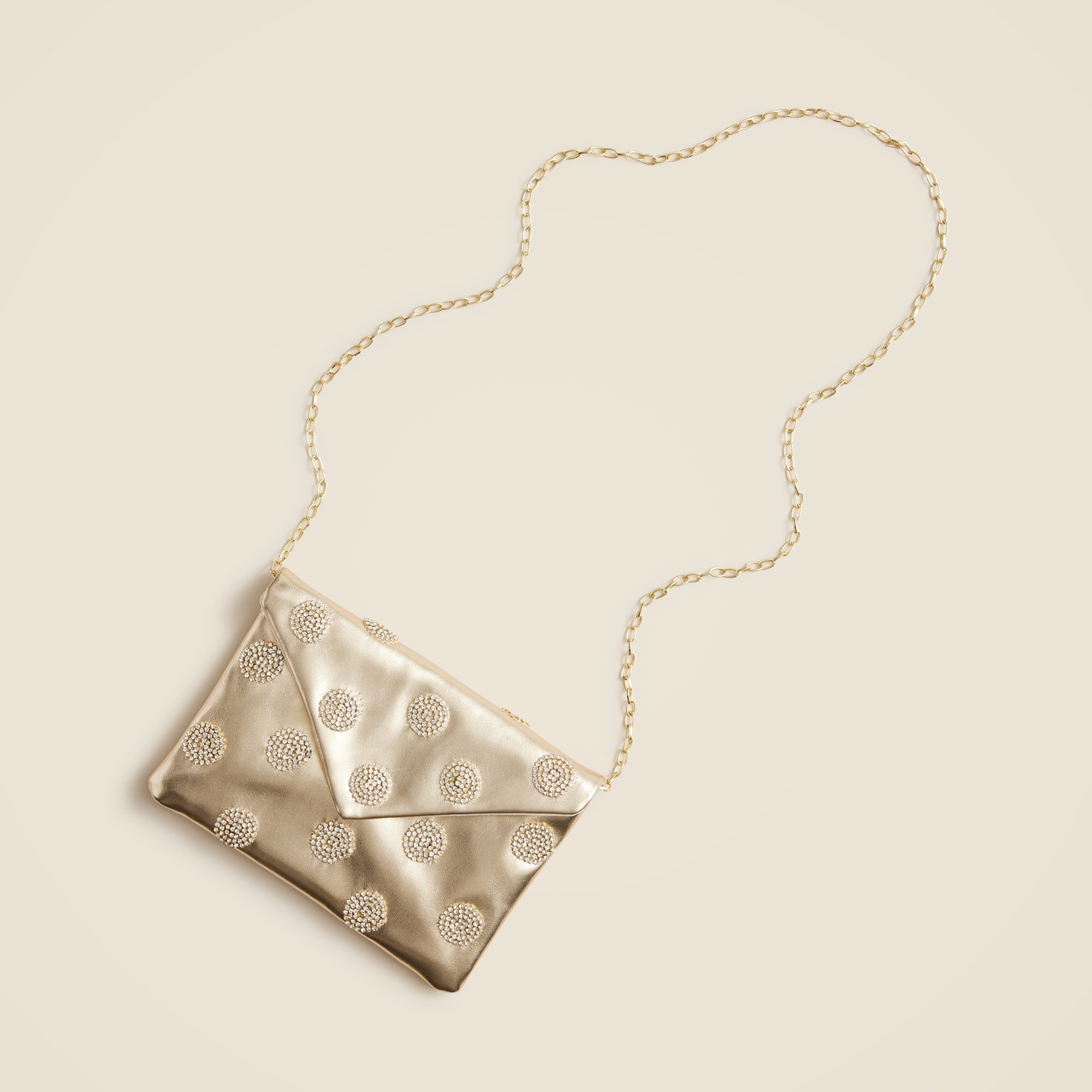 Girls' embellished faux-leather envelope clutch