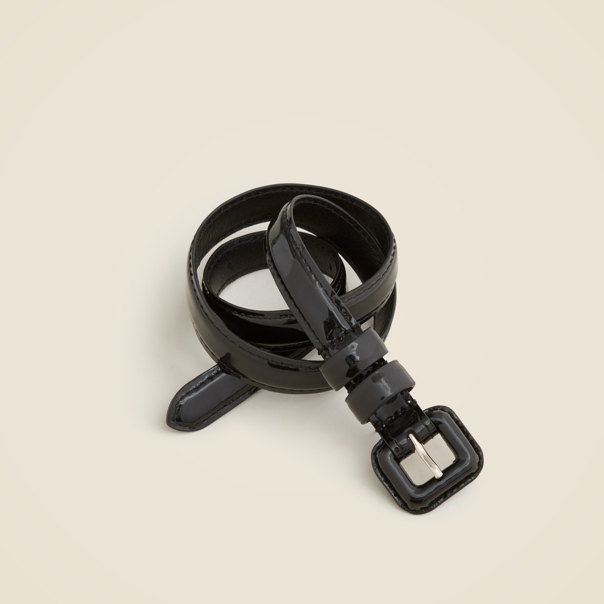 Girls' patent leather belt