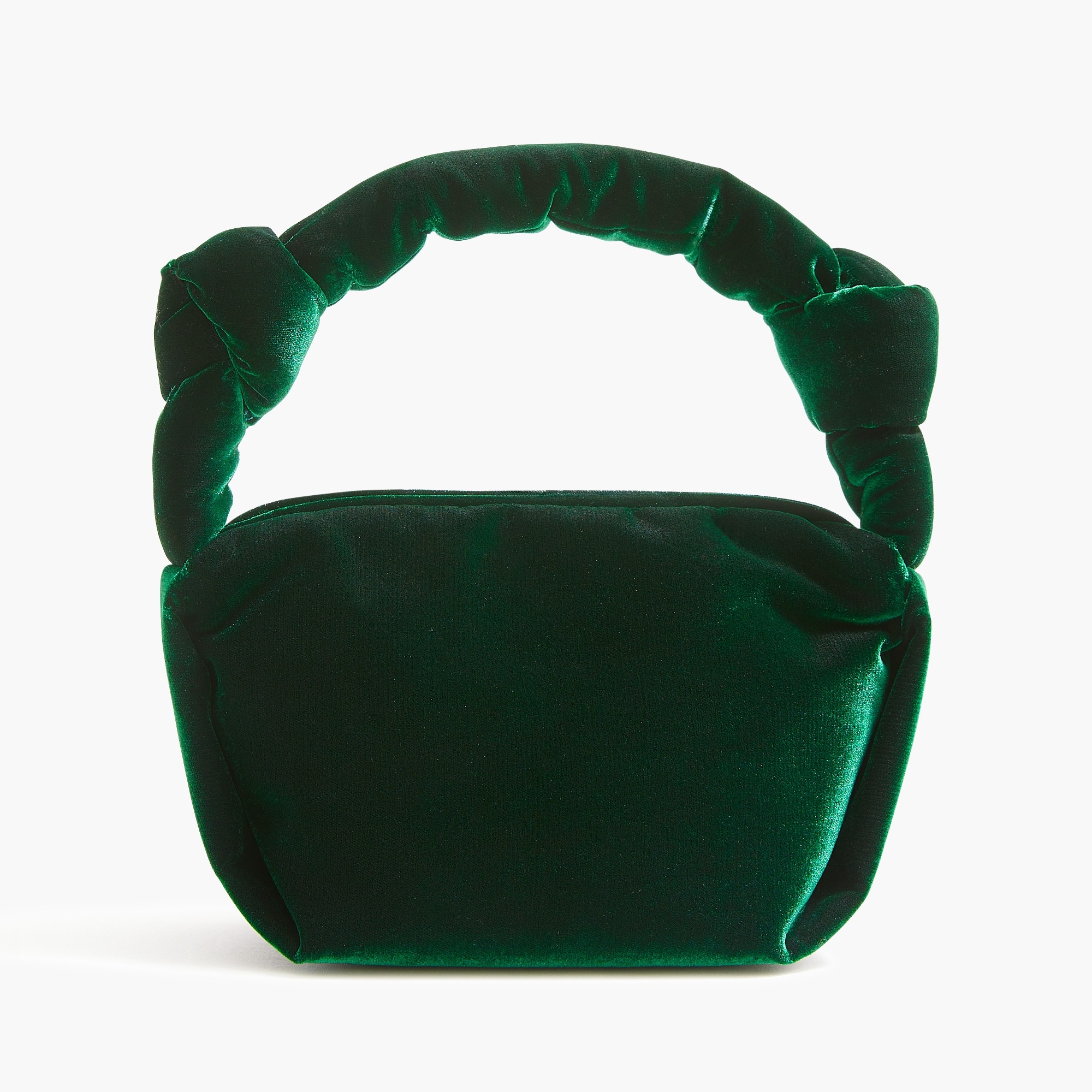 Velvet double-knot handbag
