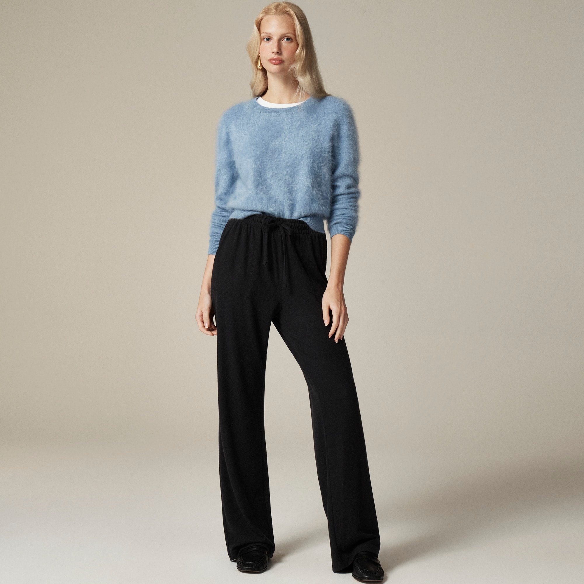 Soft rib wide-leg pant - image 3