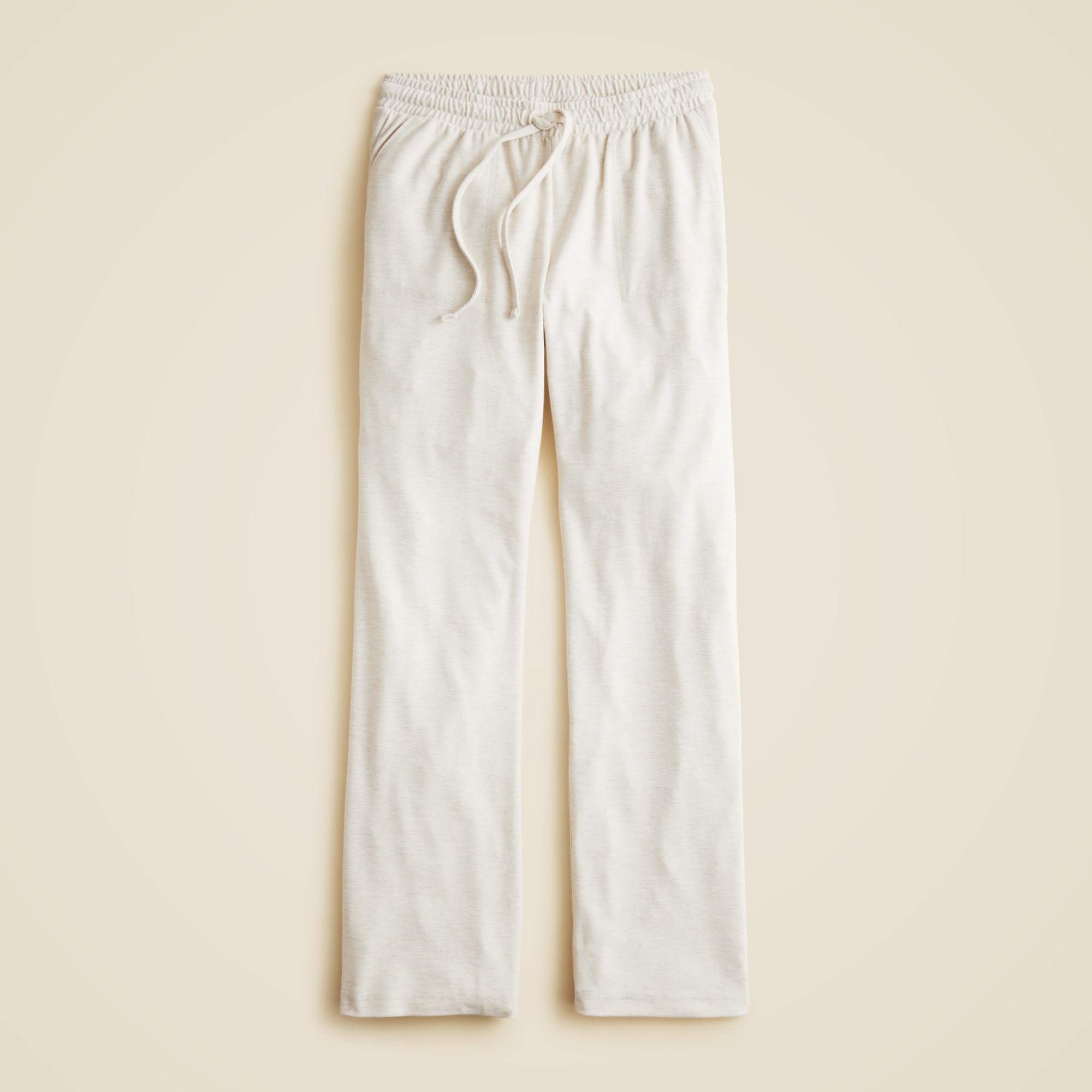 womens Soft rib wide-leg pant