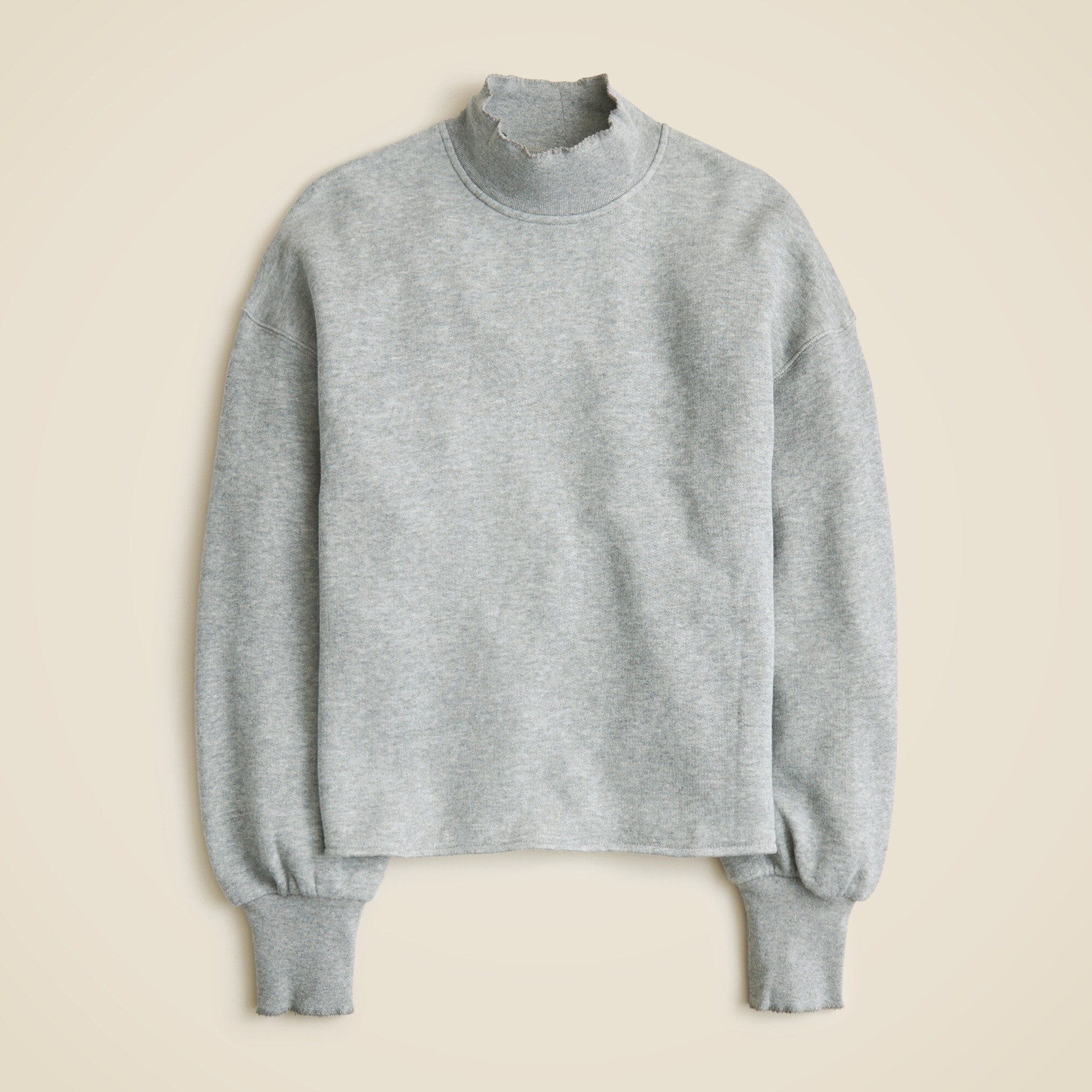 Heritage Terry Mockneck Sweatshirt For Women | J.Crew