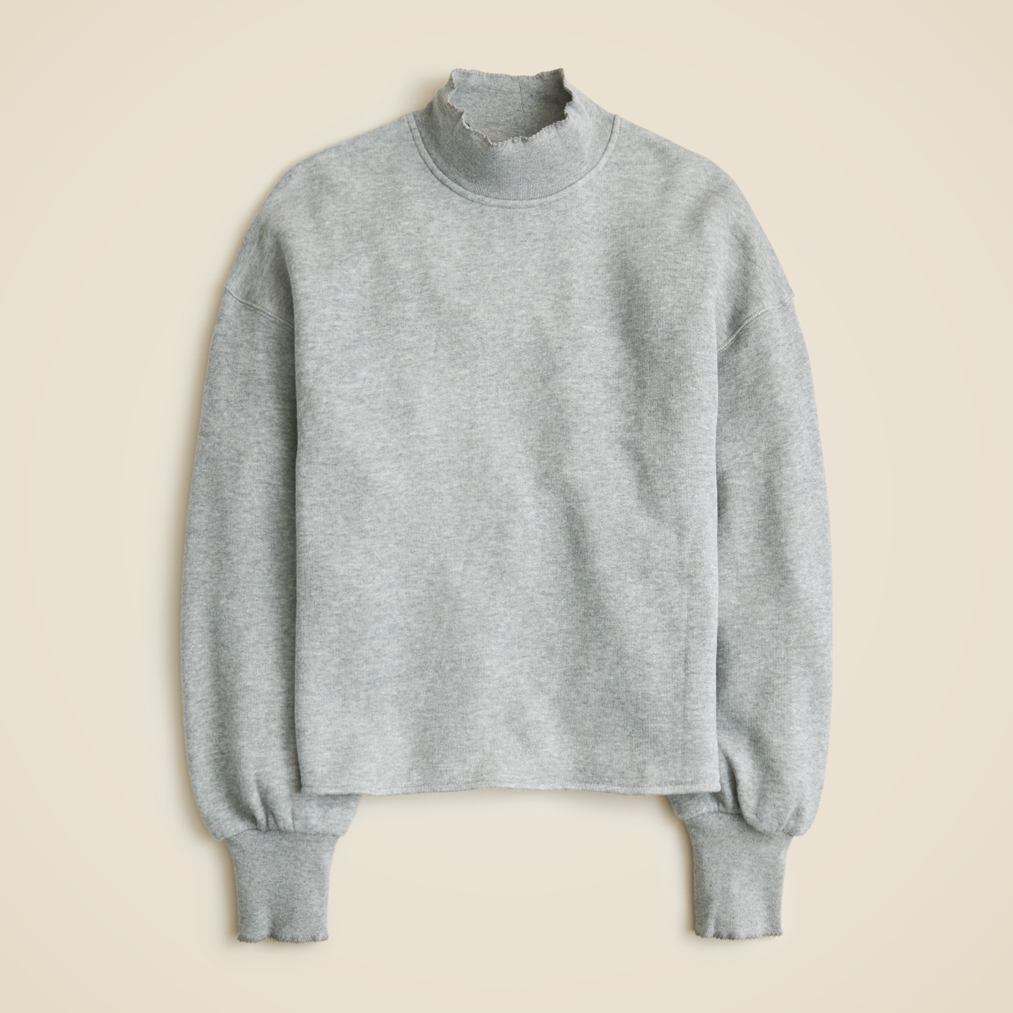 Heritage terry mockneck sweatshirt