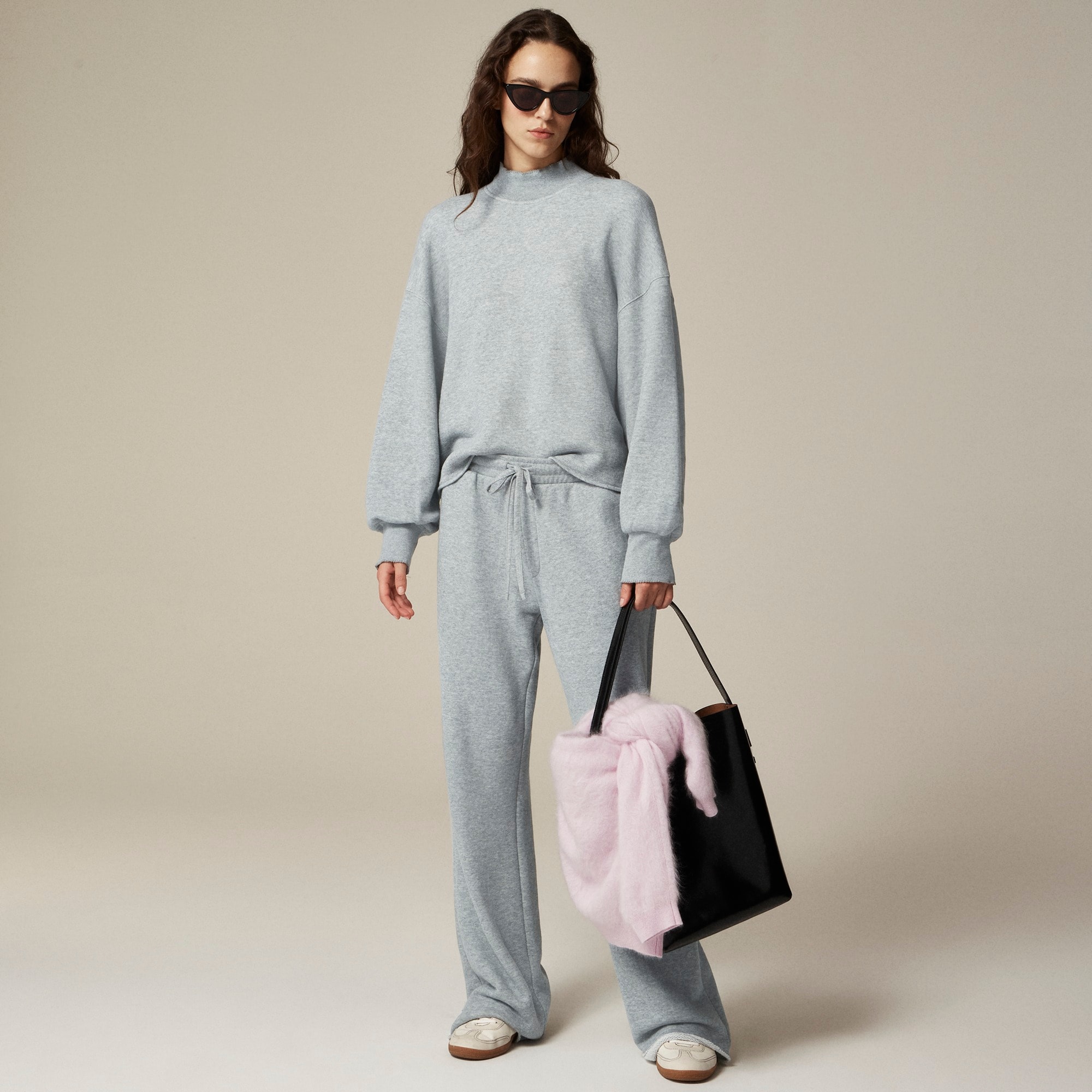 Heritage terry mockneck sweatshirt