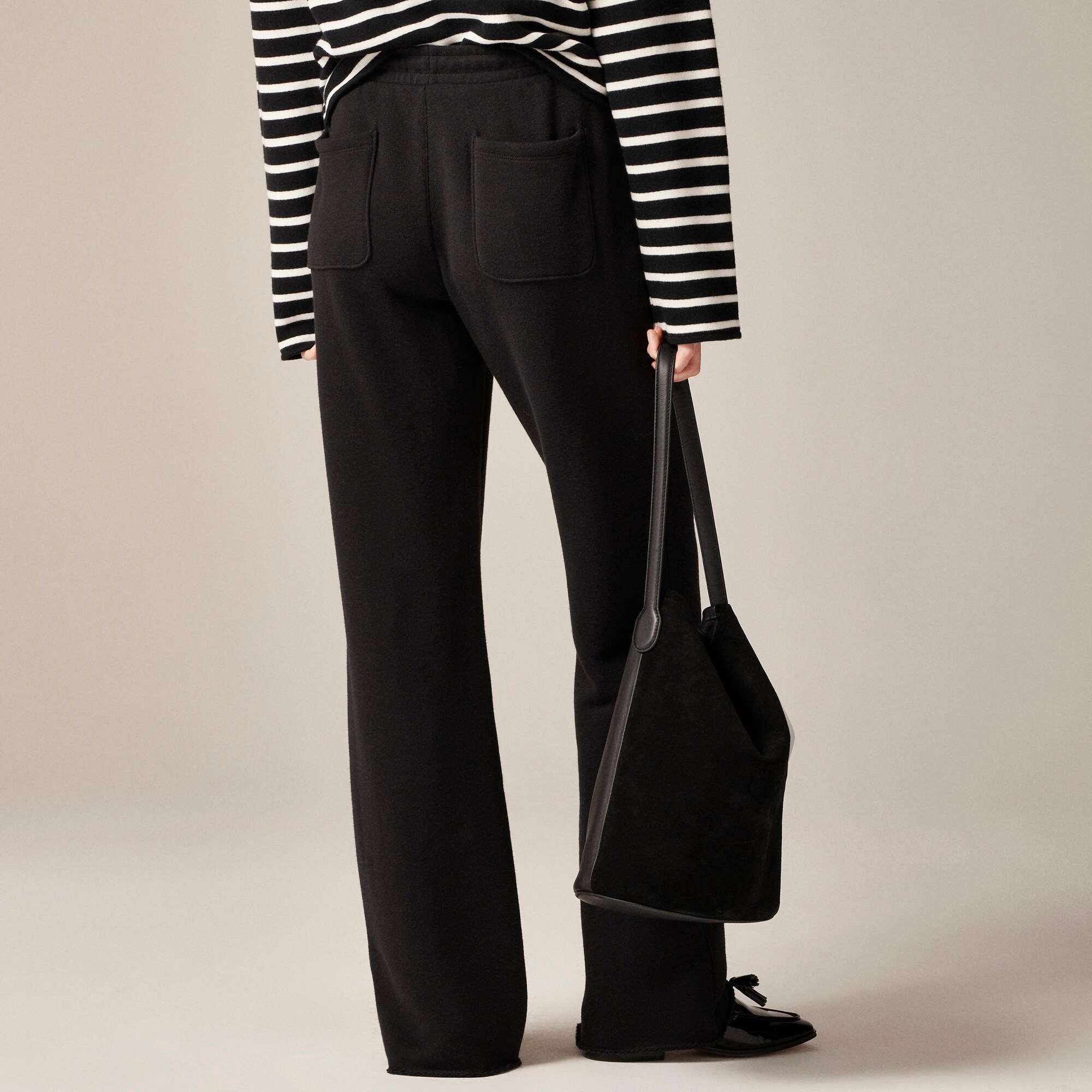 Heritage terry wide-leg sweatpant