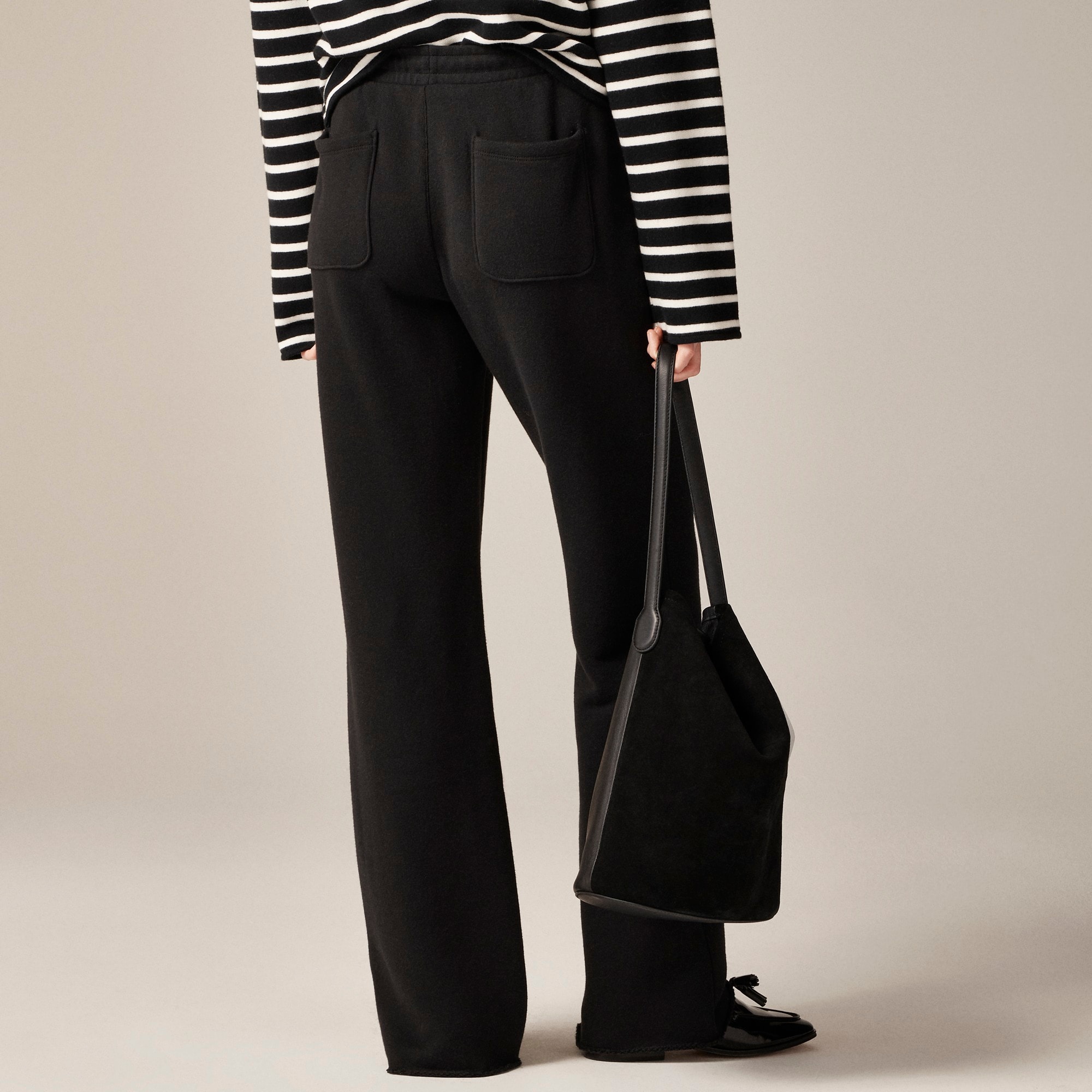 Heritage terry wide-leg sweatpant