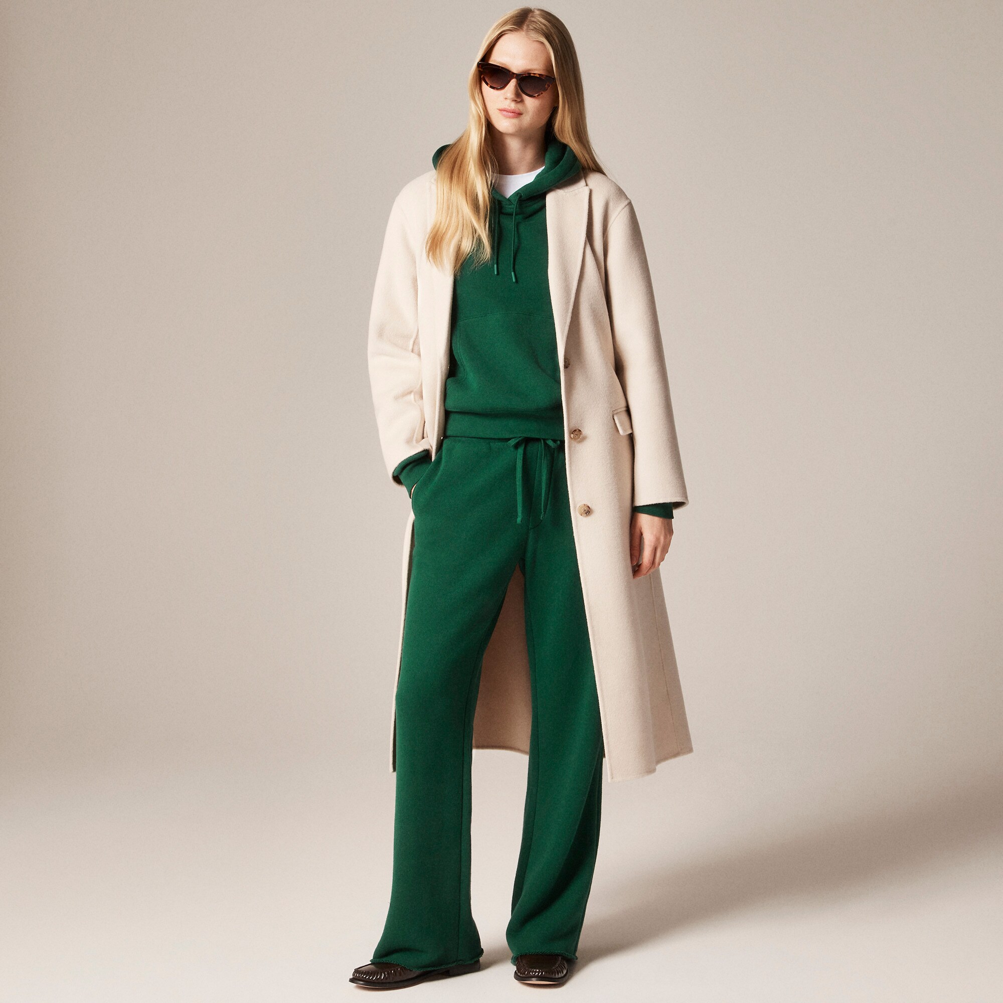  Heritage terry wide-leg sweatpant