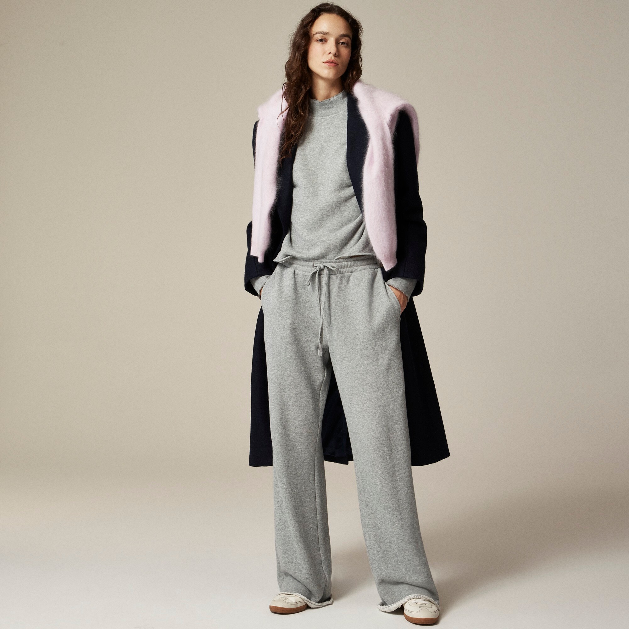 Heritage terry wide-leg sweatpant