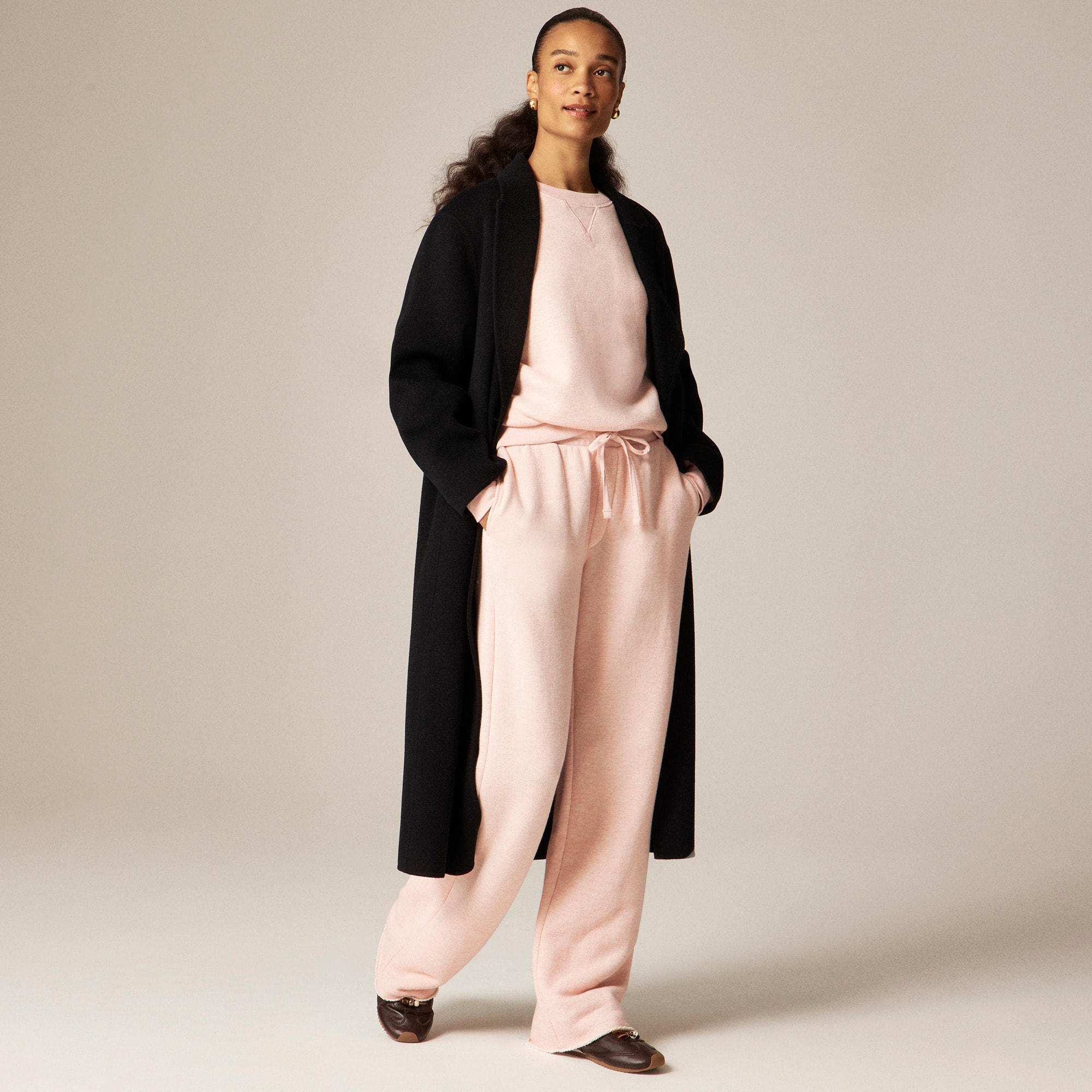  Heritage terry wide-leg sweatpant