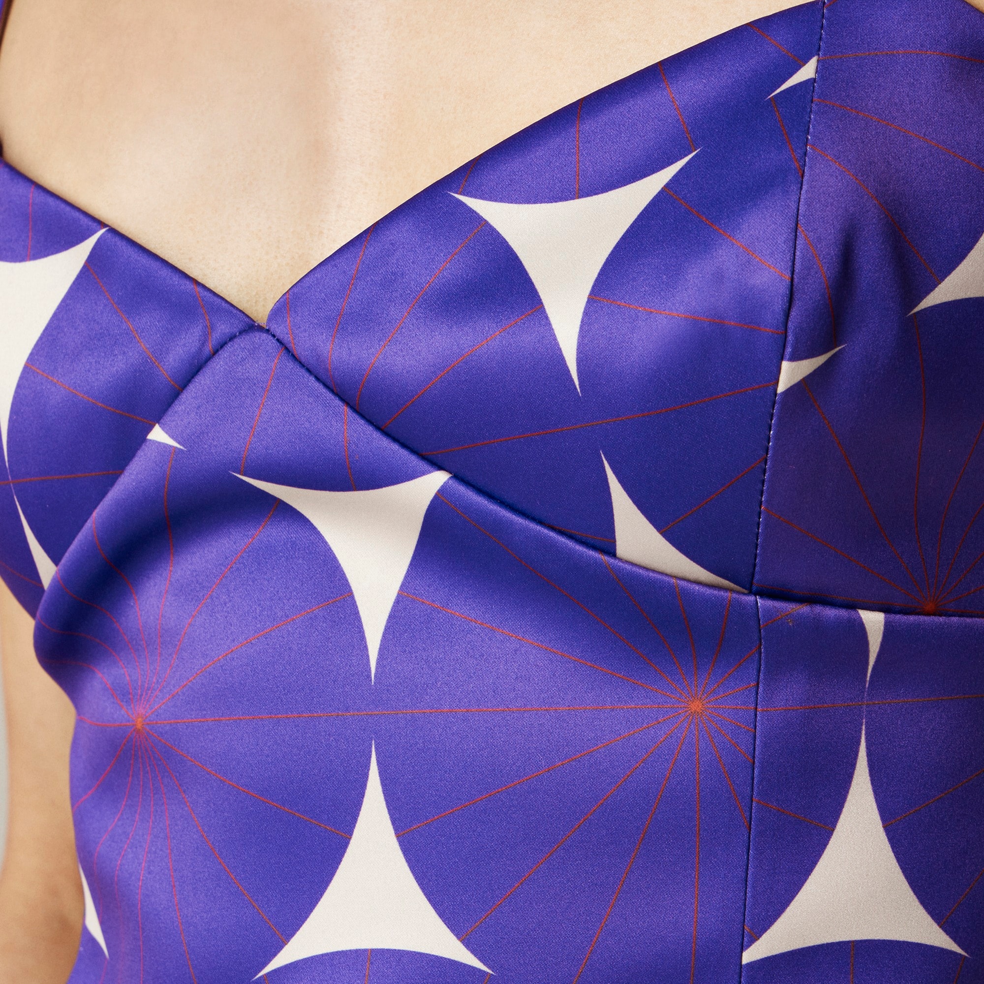 Christopher John Rogers X J.Crew bustier top in dot duchesse satin