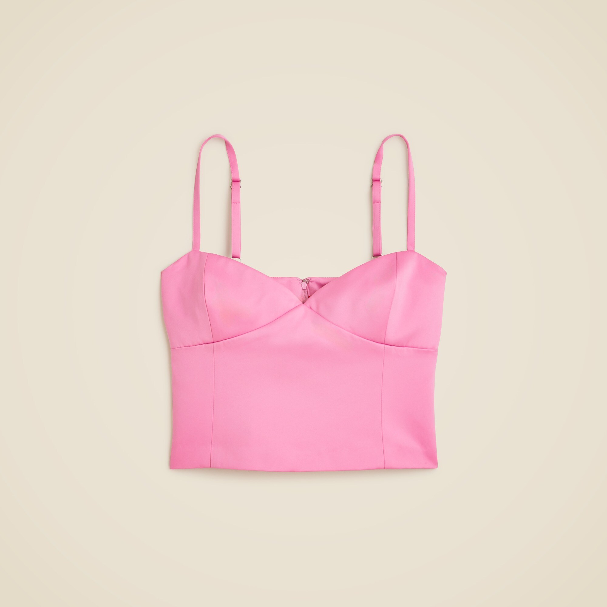 Christopher John Rogers X J.Crew bustier top in duchesse satin