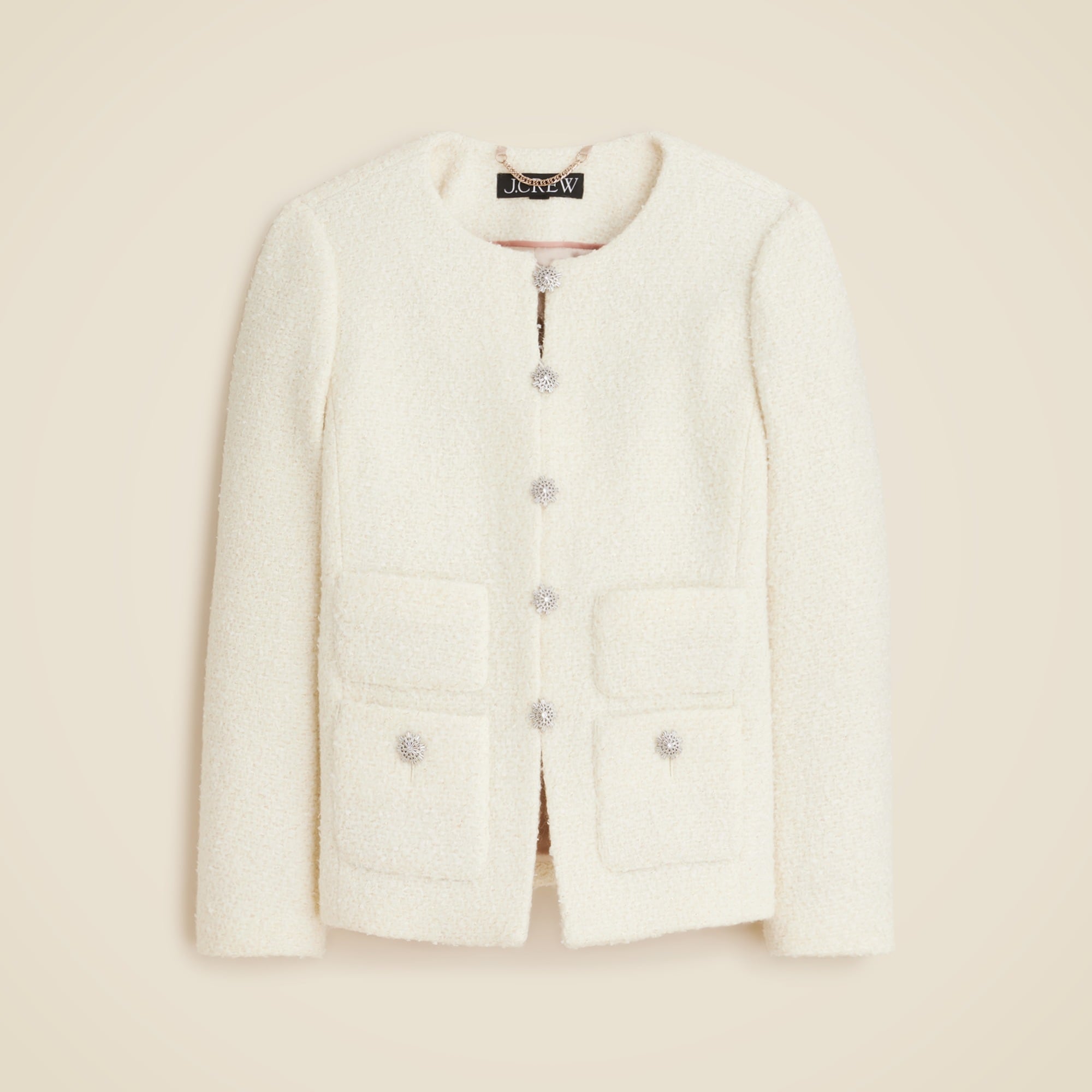 Collection lady jacket in textured tweed