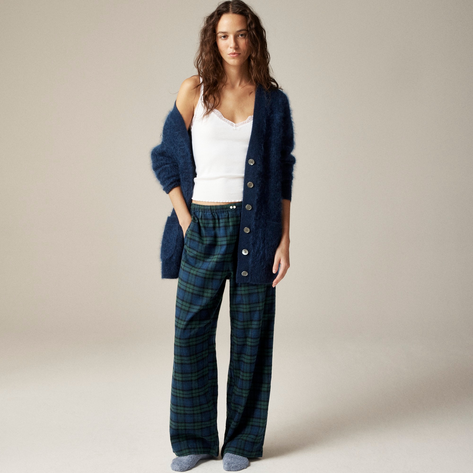  Pajama pant in Black Watch cotton flannel