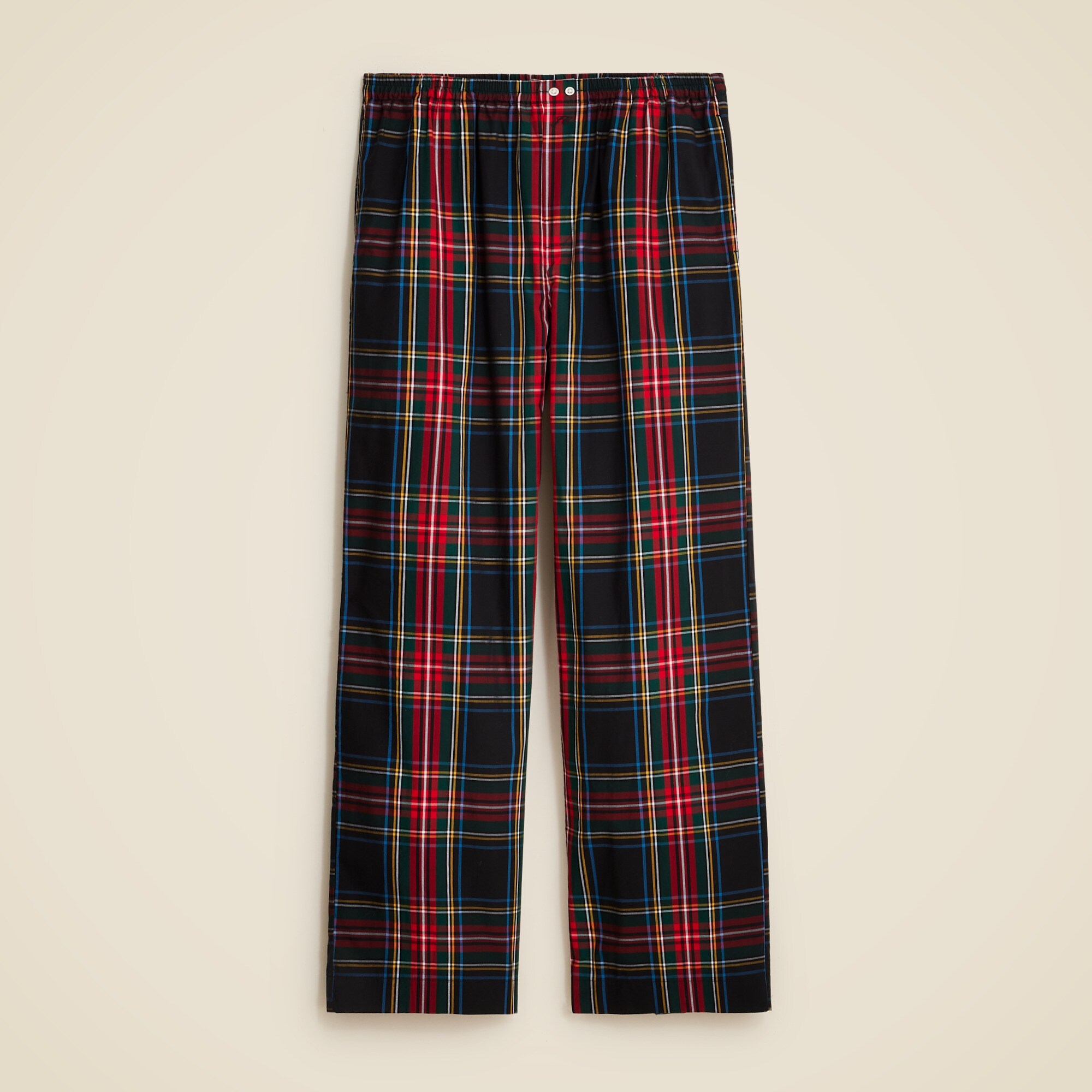Pajama pant in Stewart tartan cotton poplin