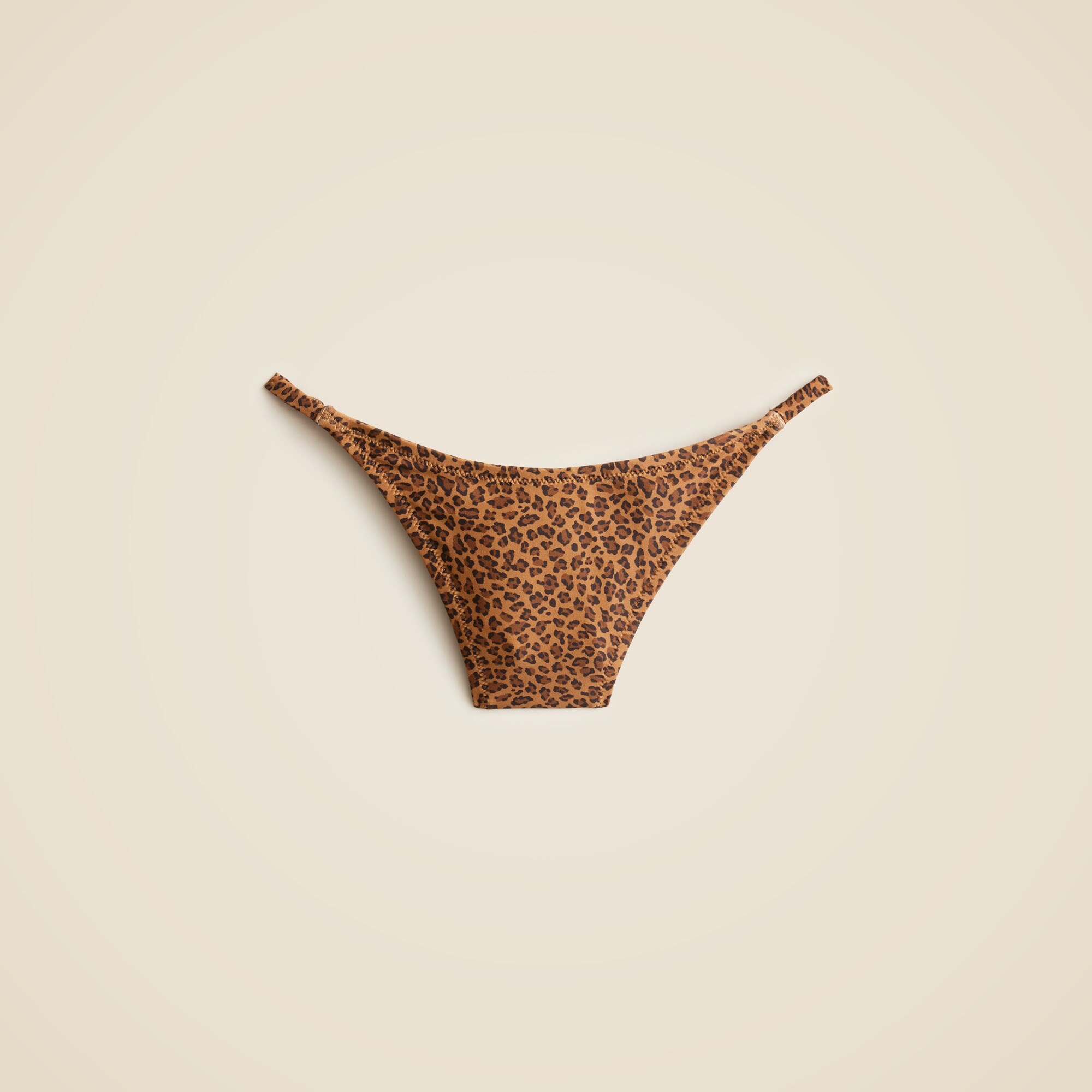 '90s no-tie string bikini bottom in leopard print