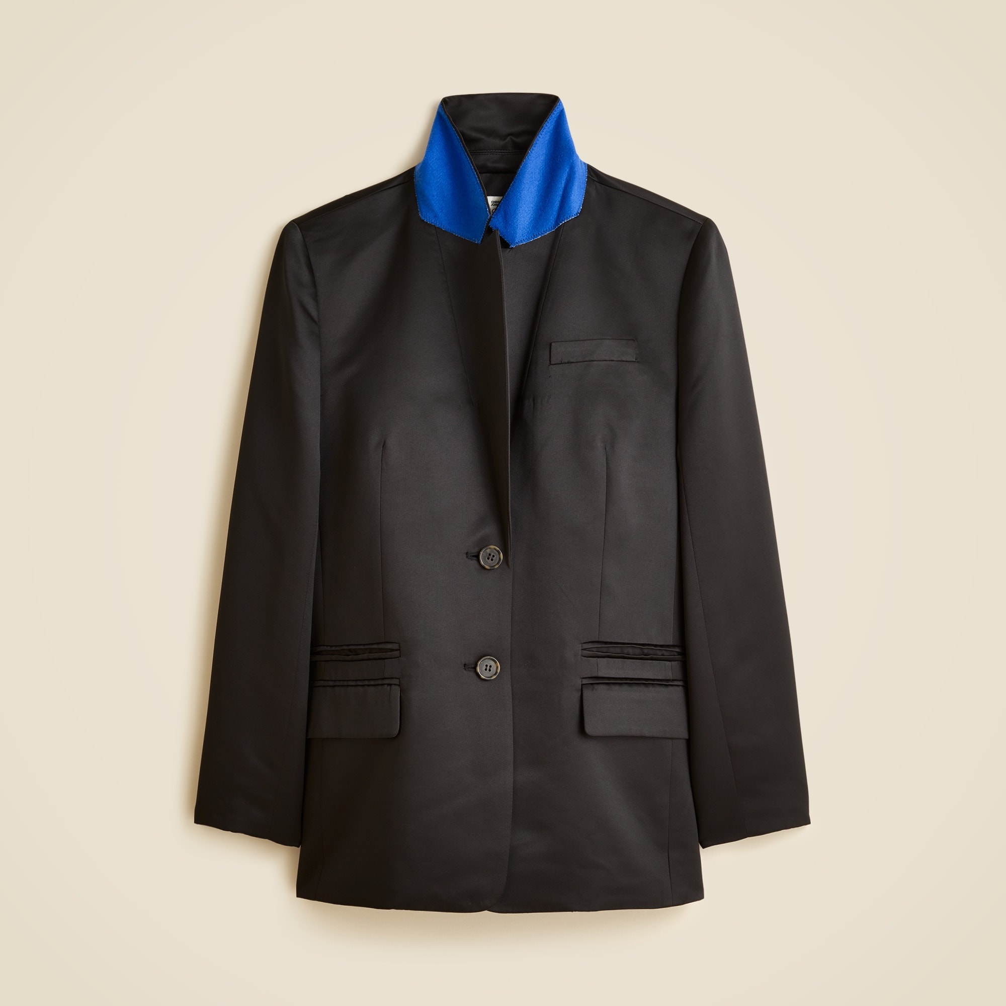 Christopher John Rogers X J.Crew relaxed blazer in duchesse satin