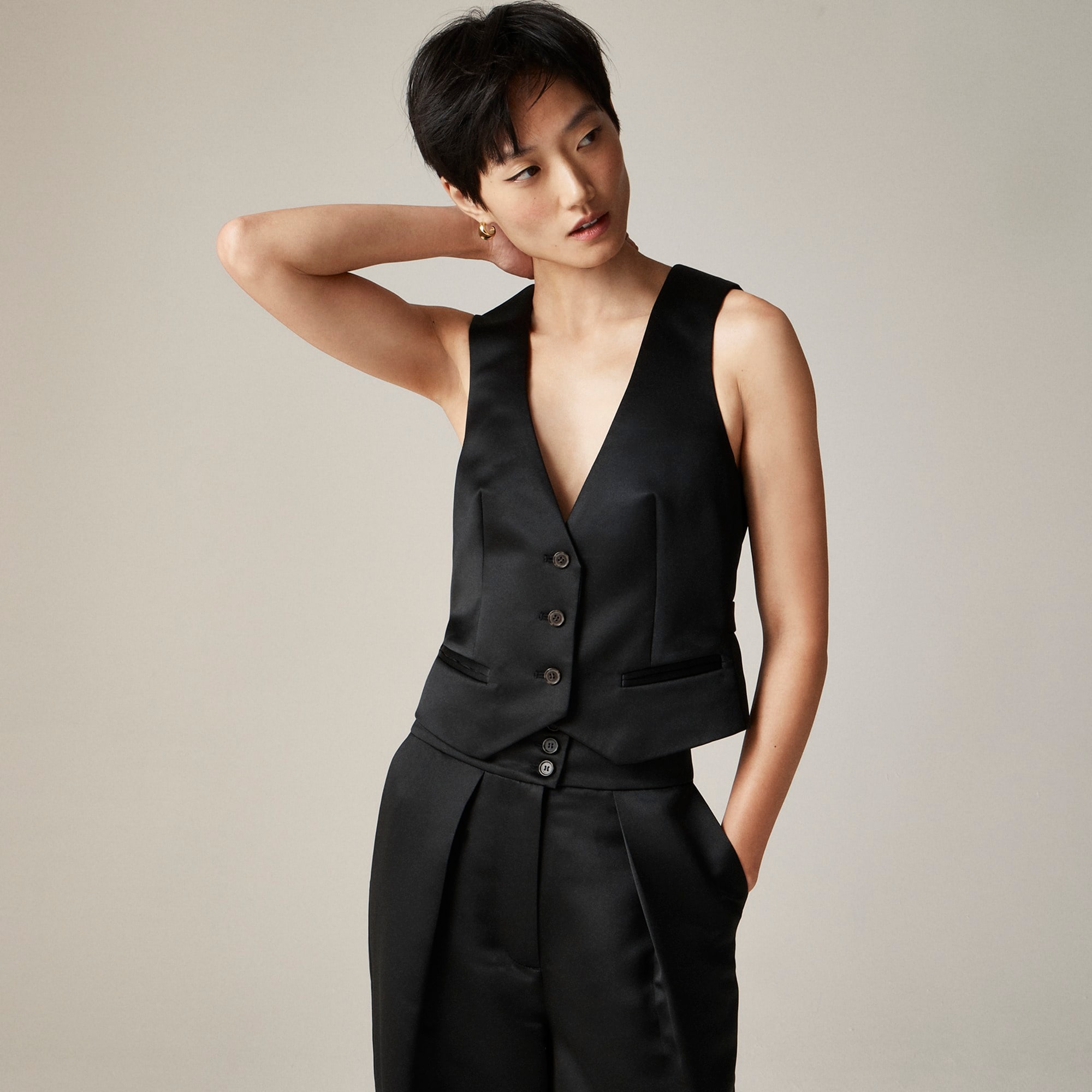 CRONOS WOMEN STAND VEST [BLACK] – クロノス CRONOS Official Store