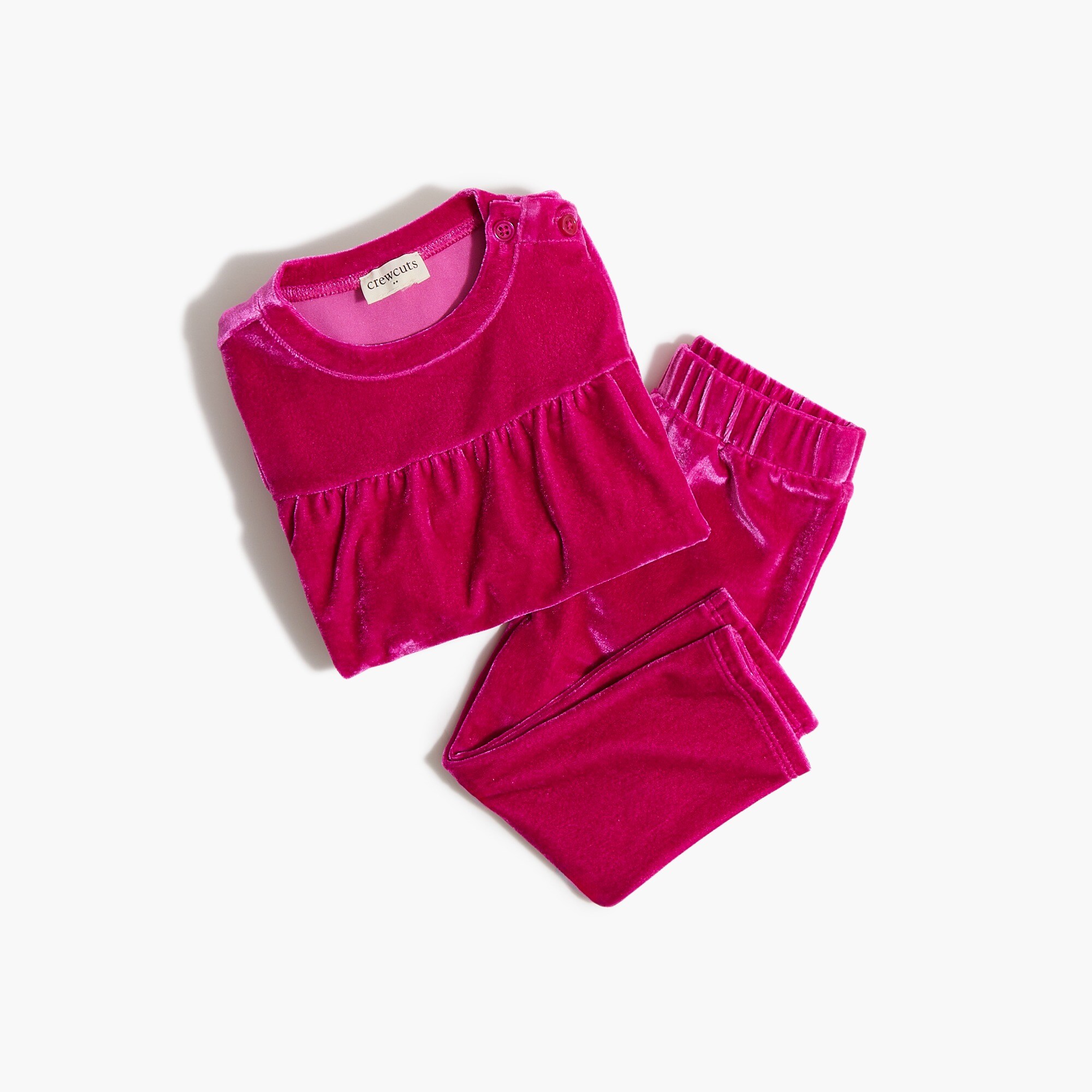 Baby & toddler girls' velvet tunic and pant set