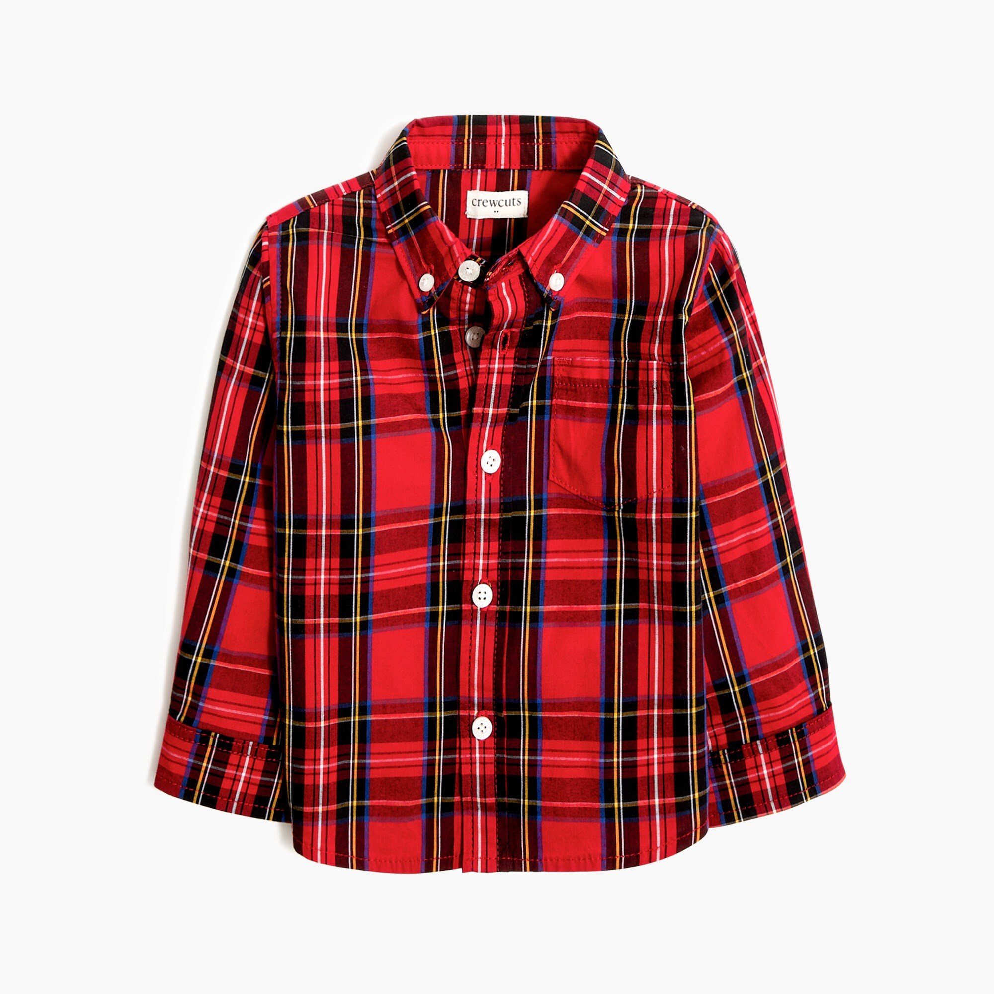 Baby & toddler boys' tartan button-down shirt