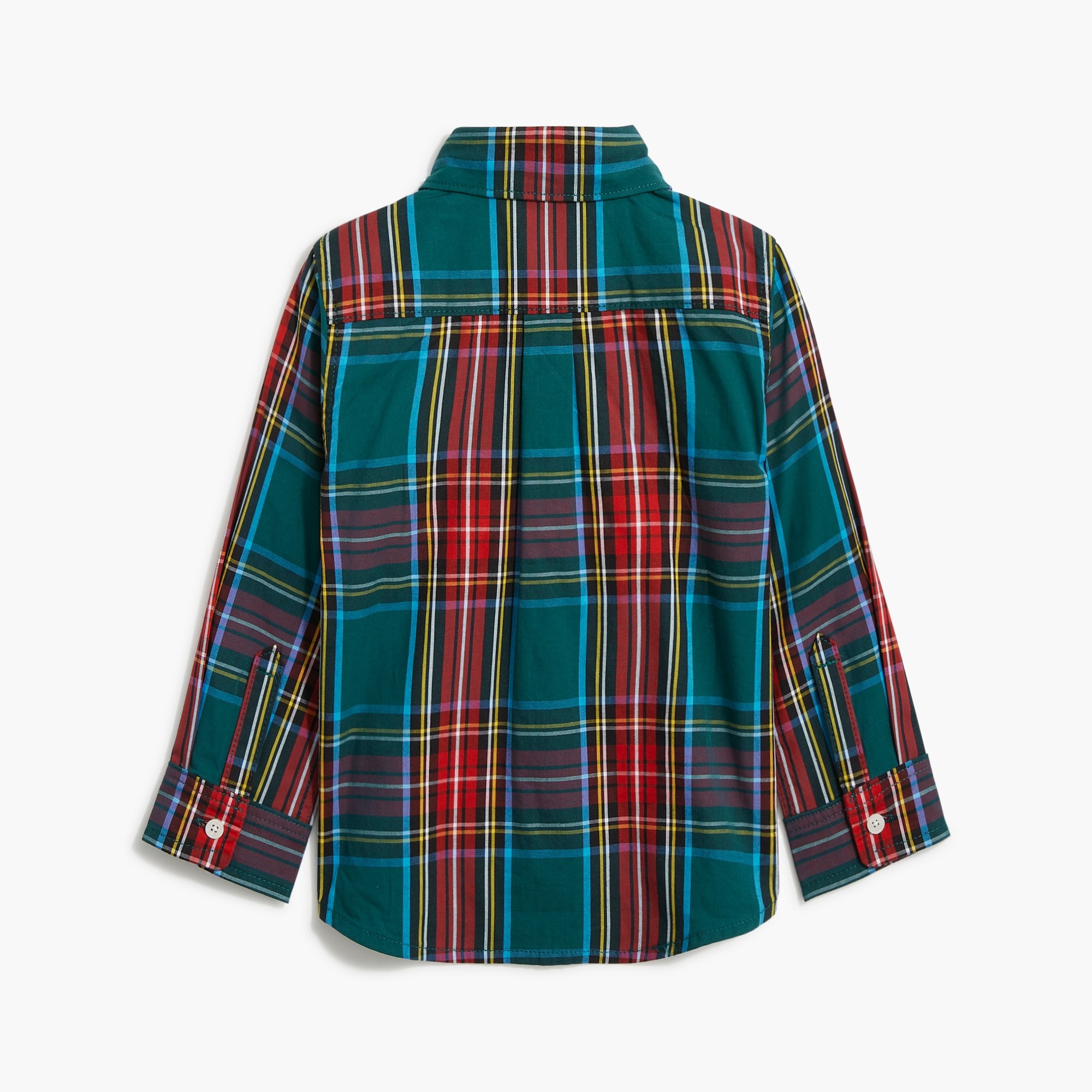 Baby & toddler boys' tartan button-down shirt