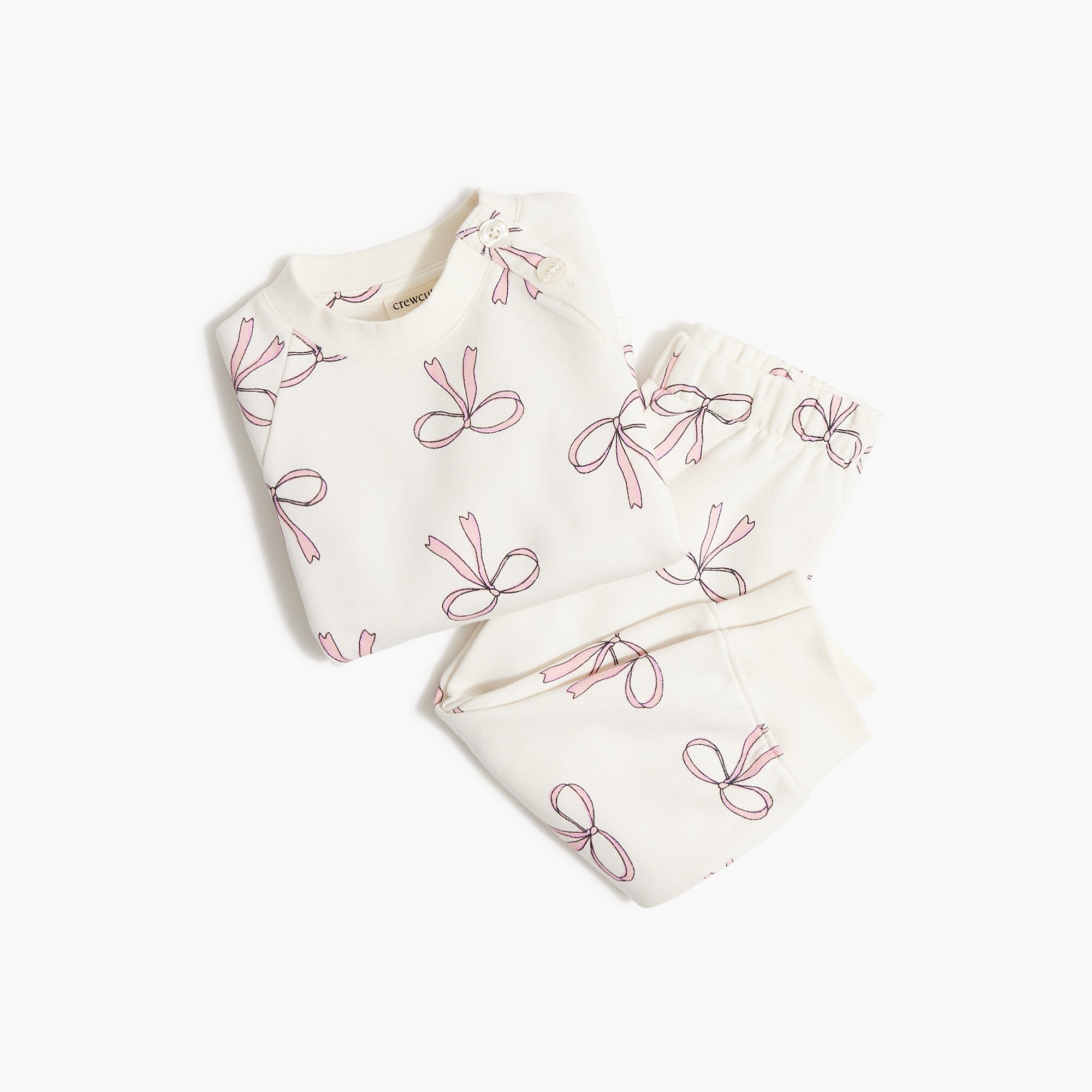 baby &amp; toddler girls' bows sweat set for toddler