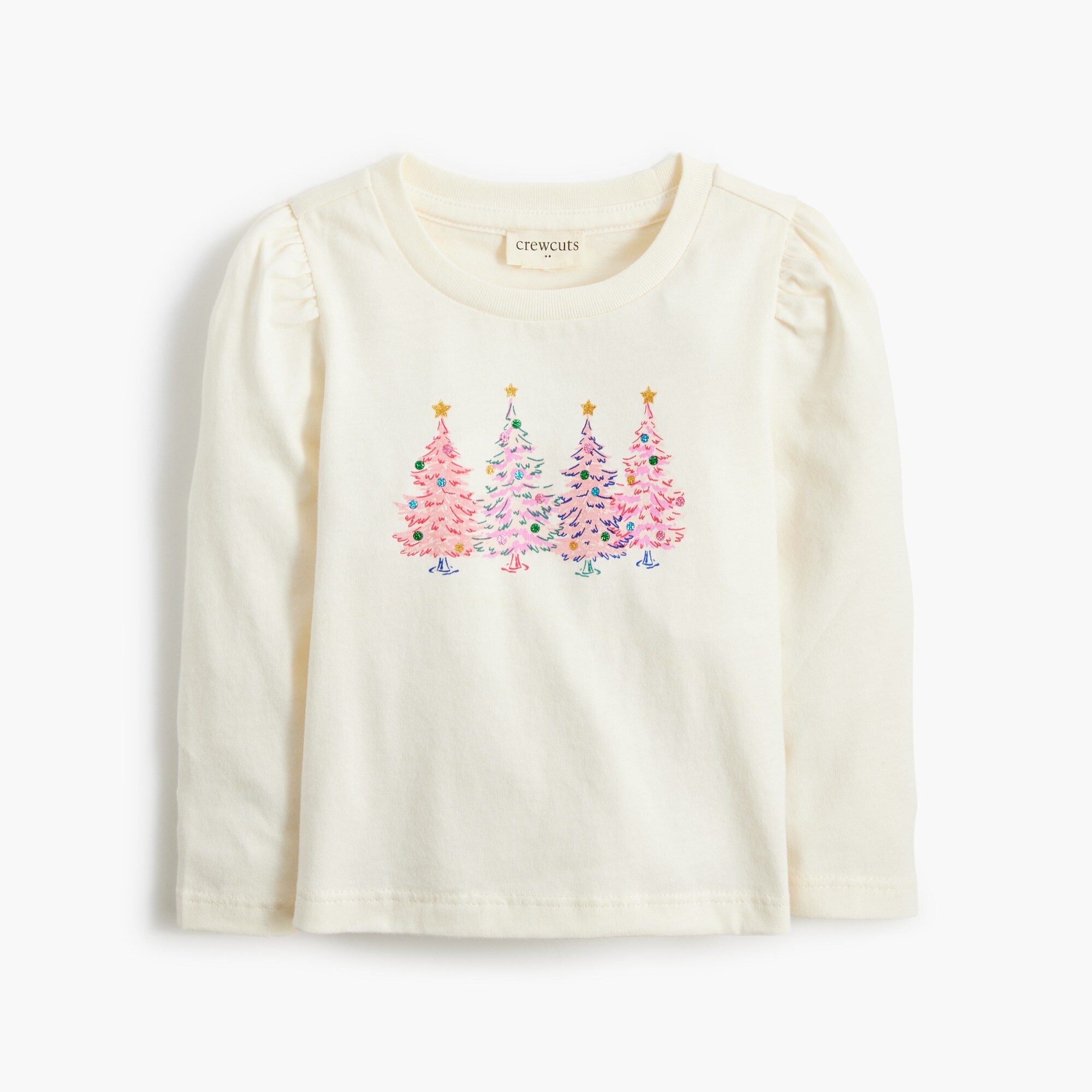 Baby & toddler girls' festive trees graphic tee