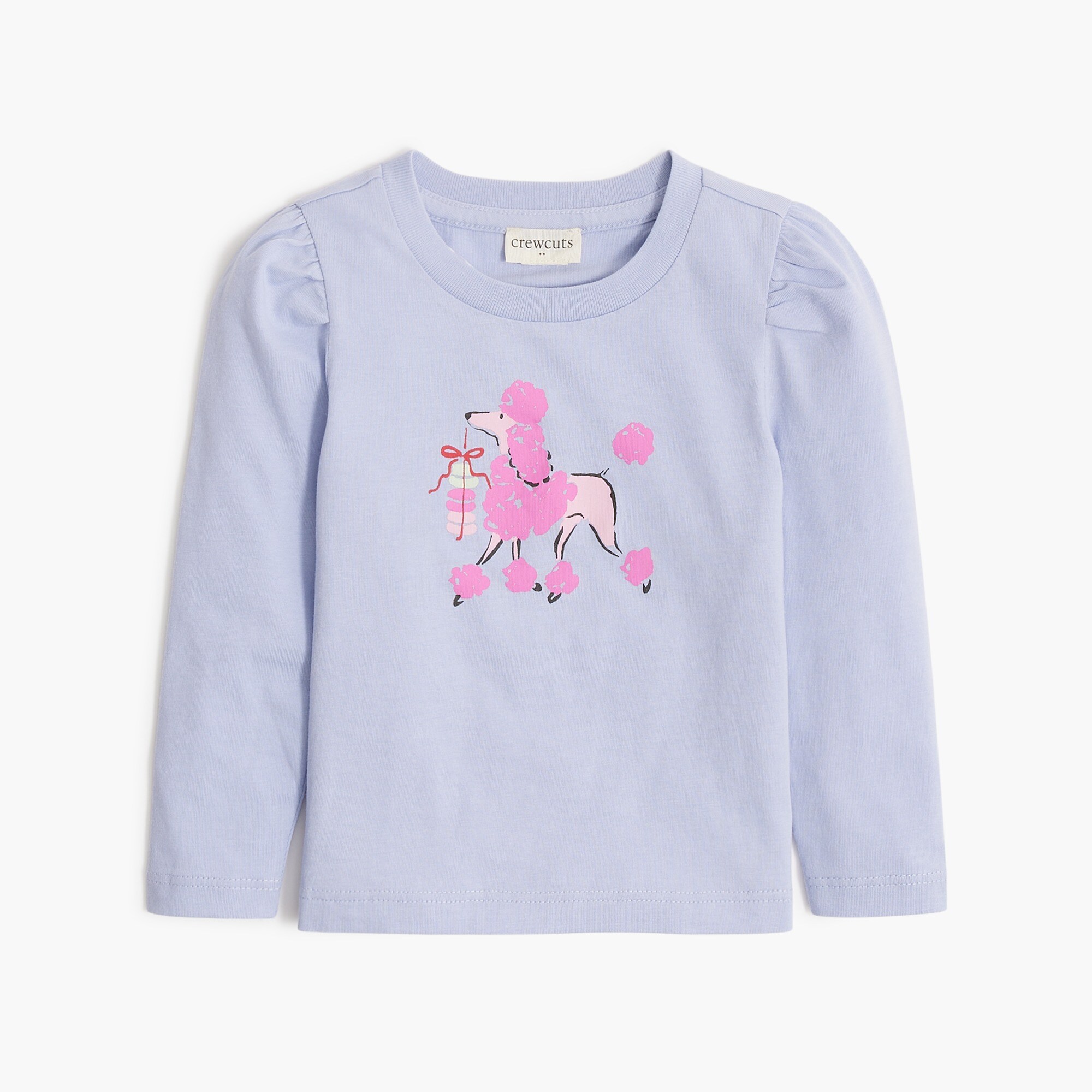 Baby & toddler girls' poodle with macarons graphic tee
