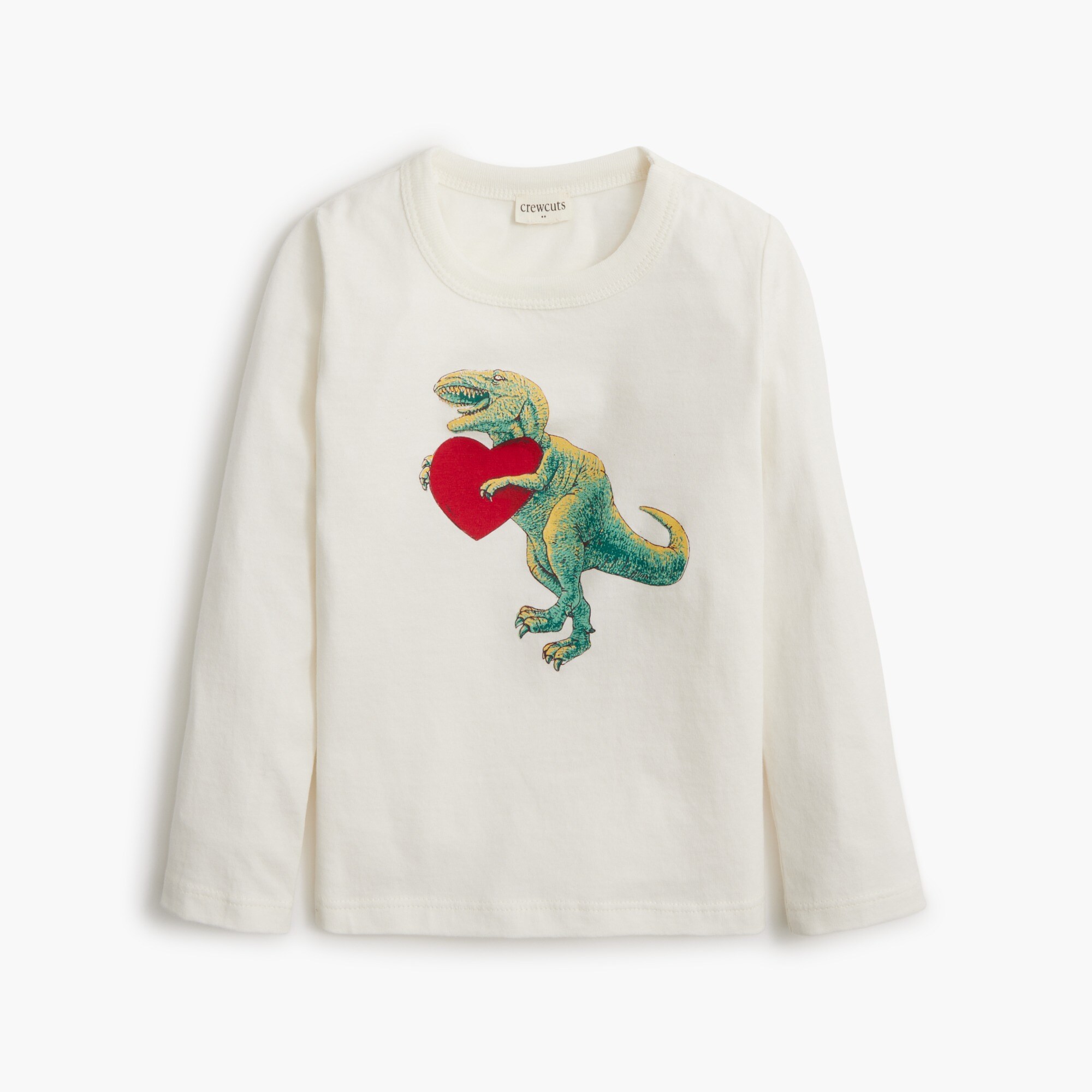 Baby & toddler boys' dinosaur heart graphic tee