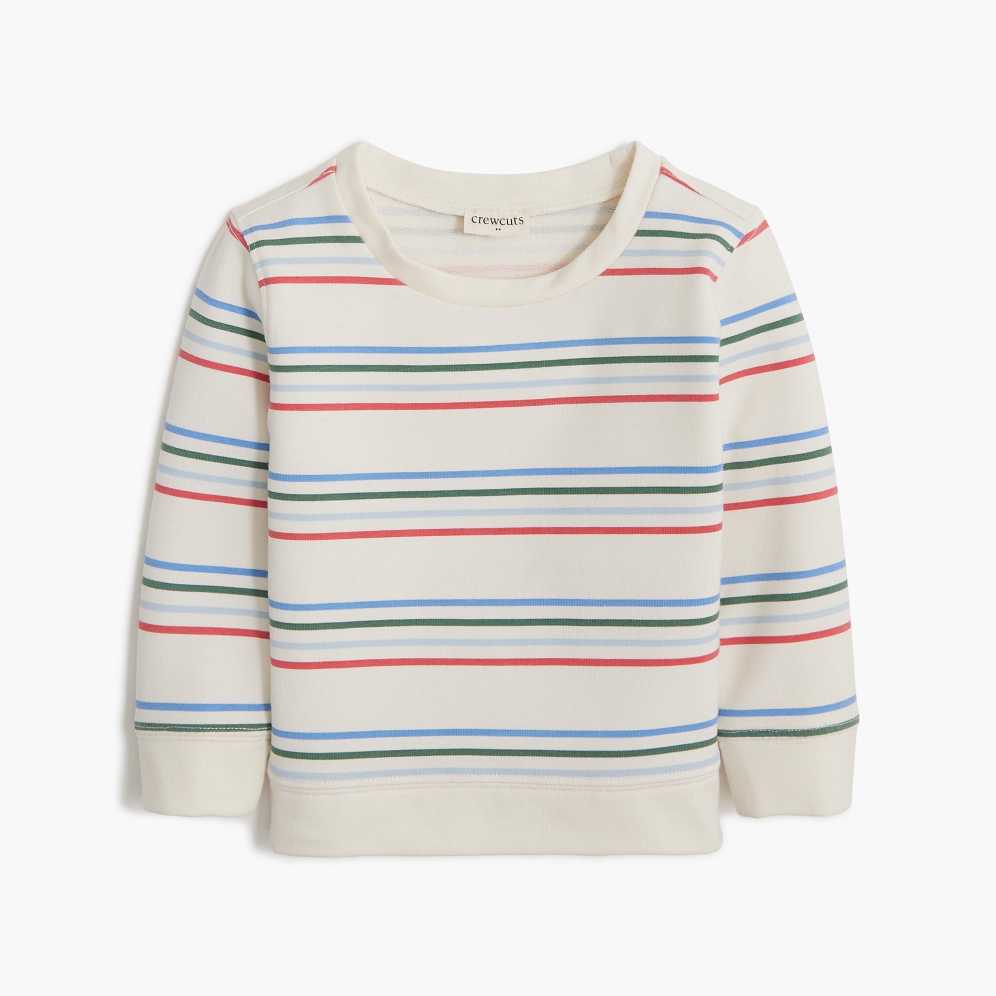 Baby & toddler striped crewneck sweatshirt
